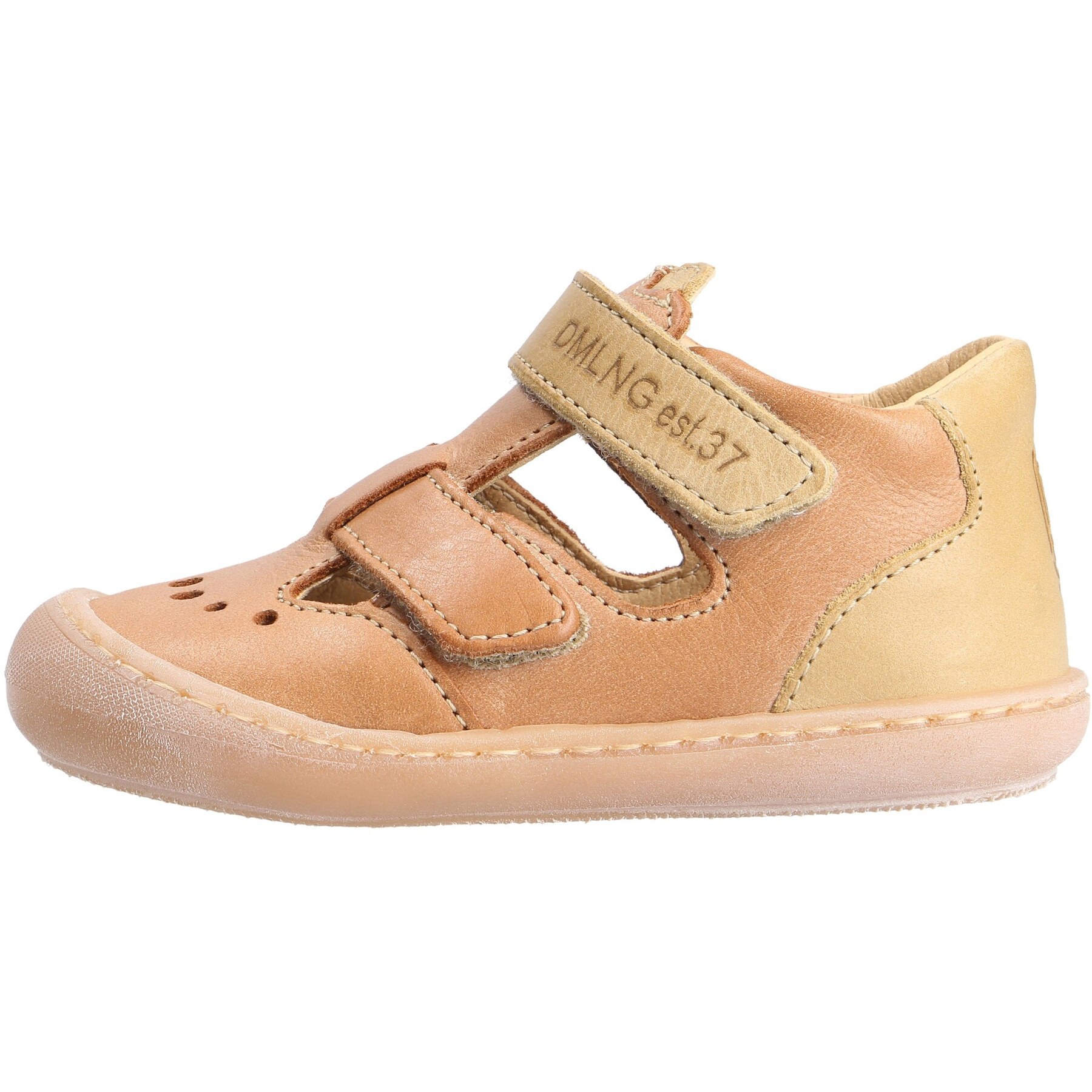 braune lauflernschuhe seitenansicht links