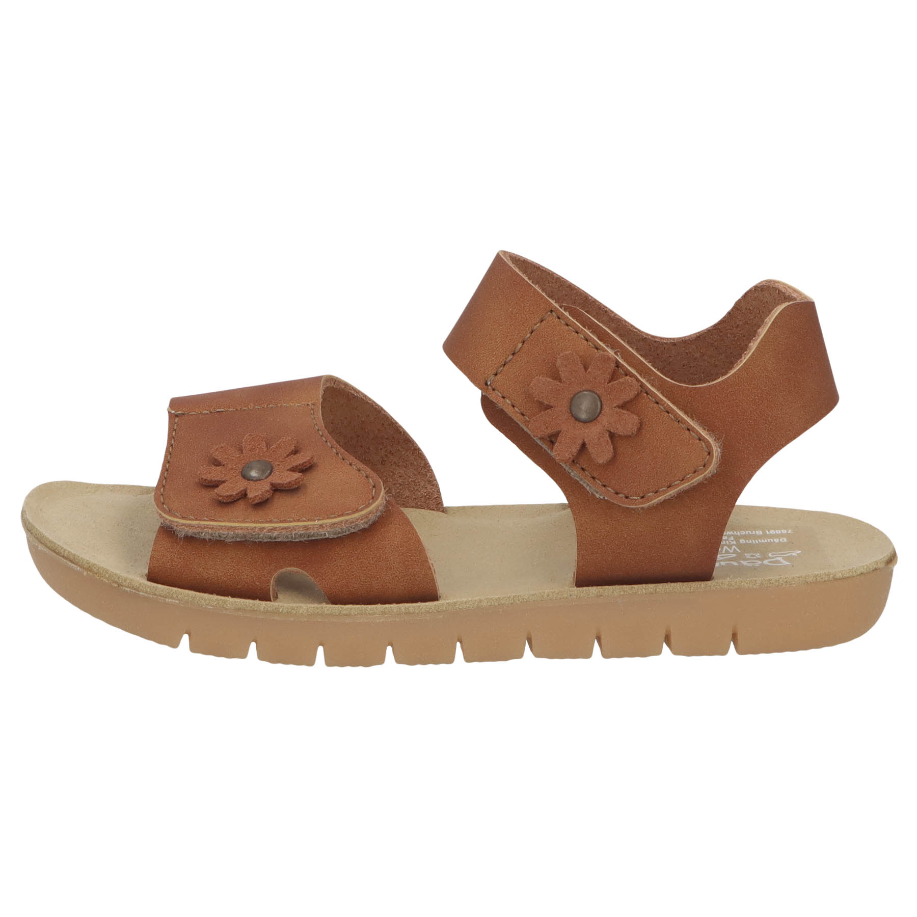 braune sandale seitenansicht links