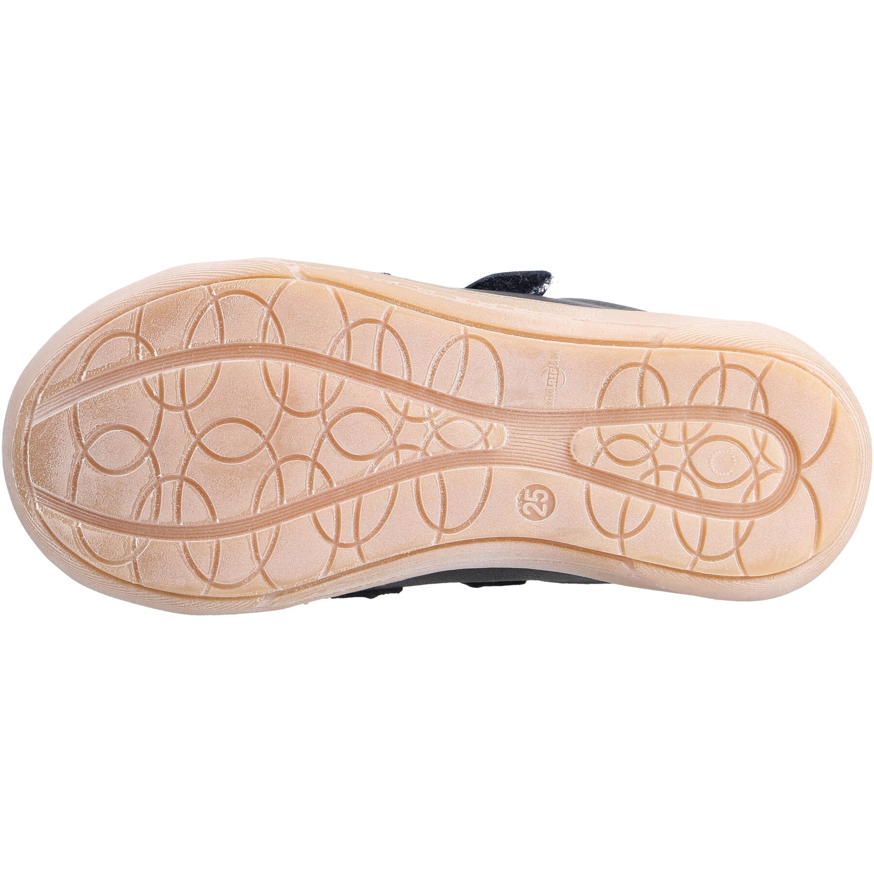 blaue halbschuh sohlenansicht