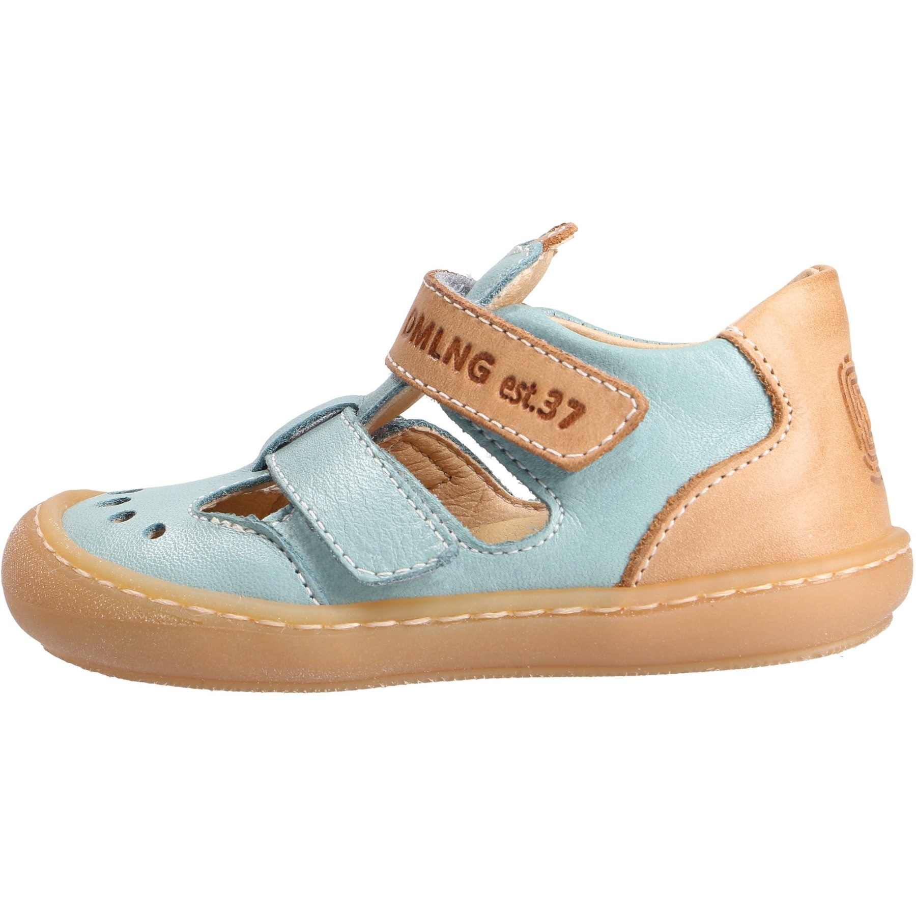 grüne lauflernschuhe seitenansicht links