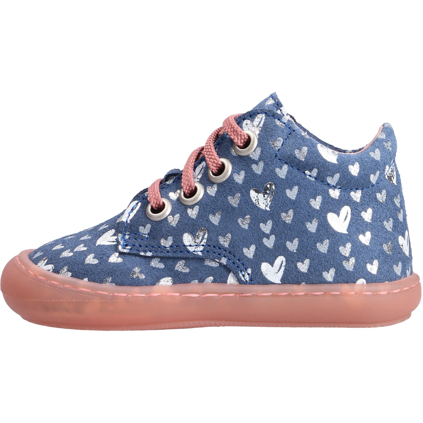 blaue lauflernschuhe seitenansicht links