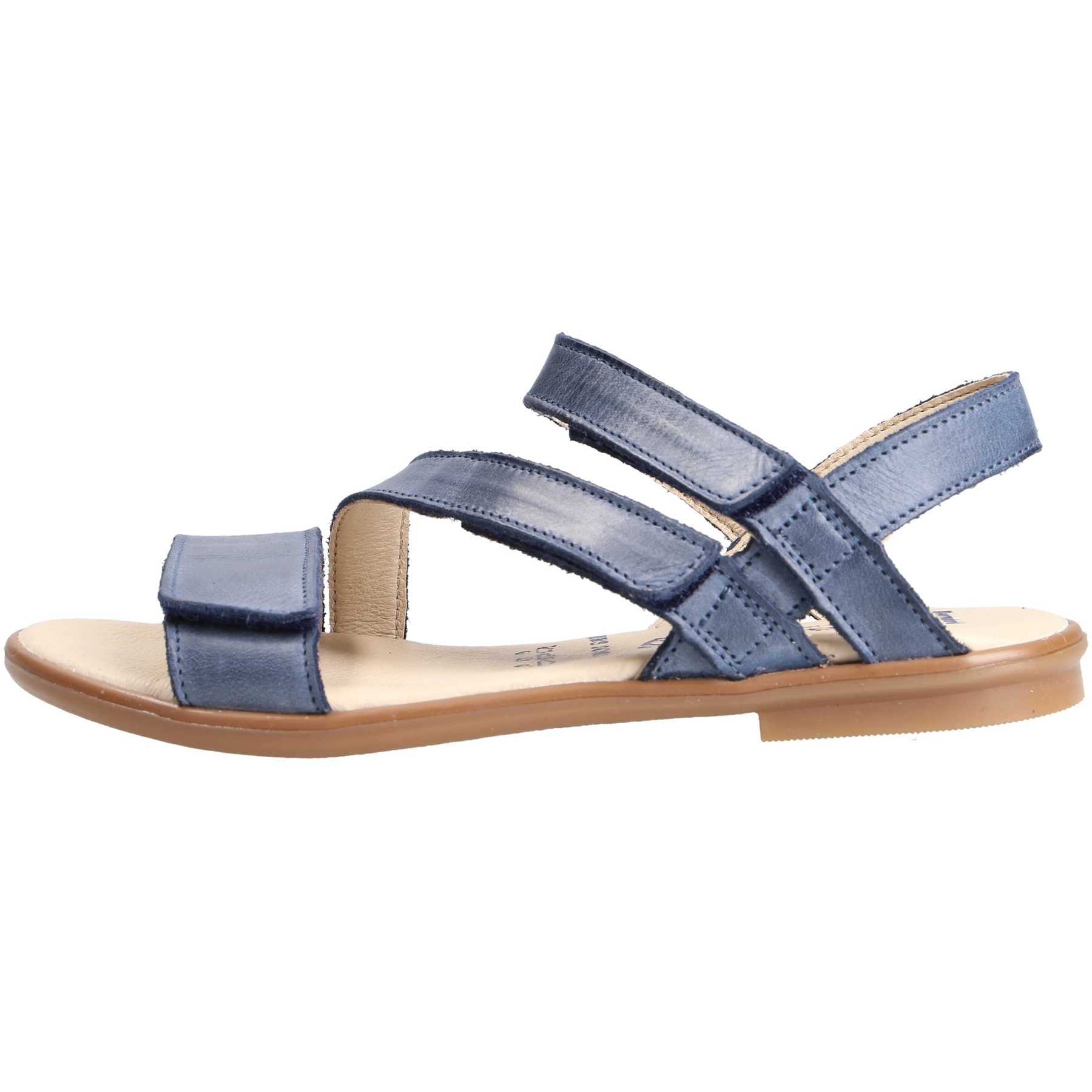 blaue sandale seitenansicht links