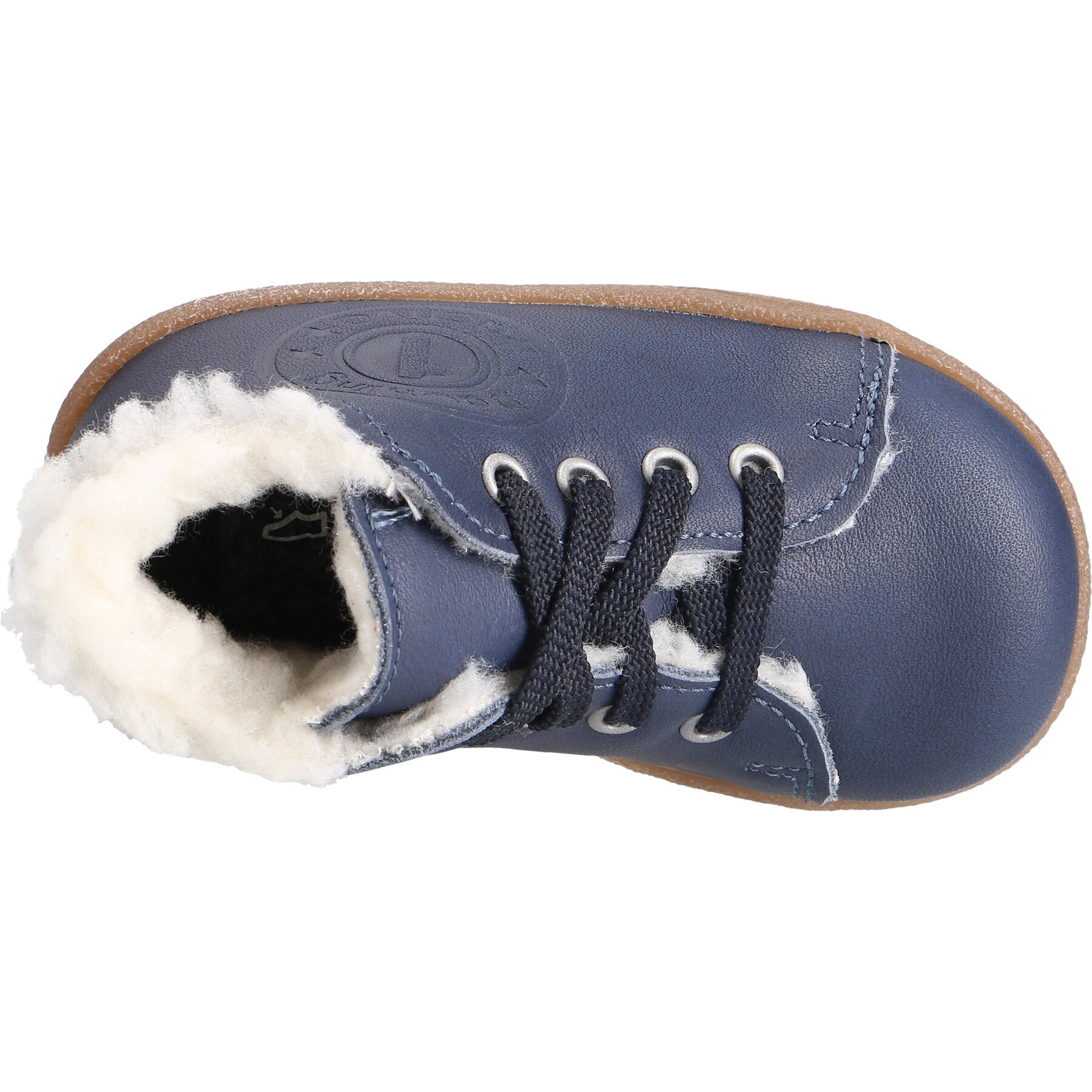 blaue lauflernschuhe draufsicht