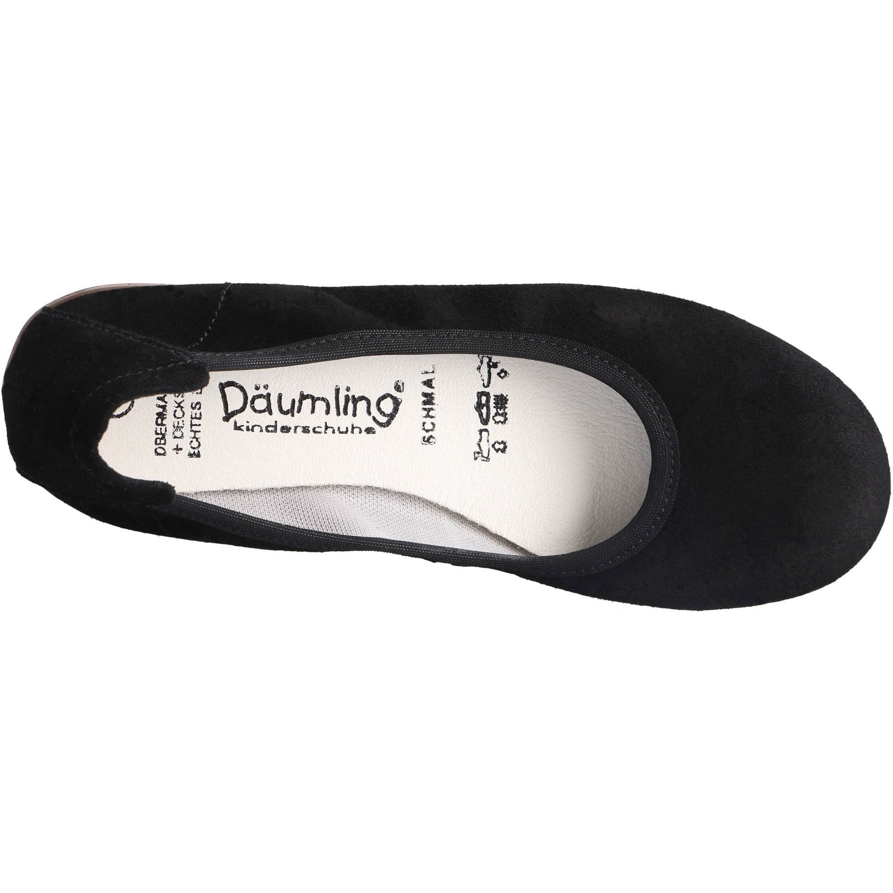 schwarze ballerina draufsicht