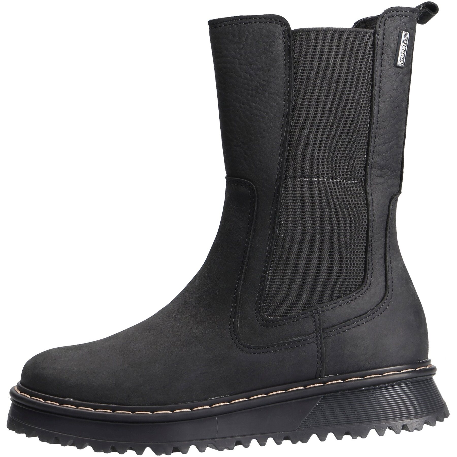 graue stiefeletten seitenansicht links