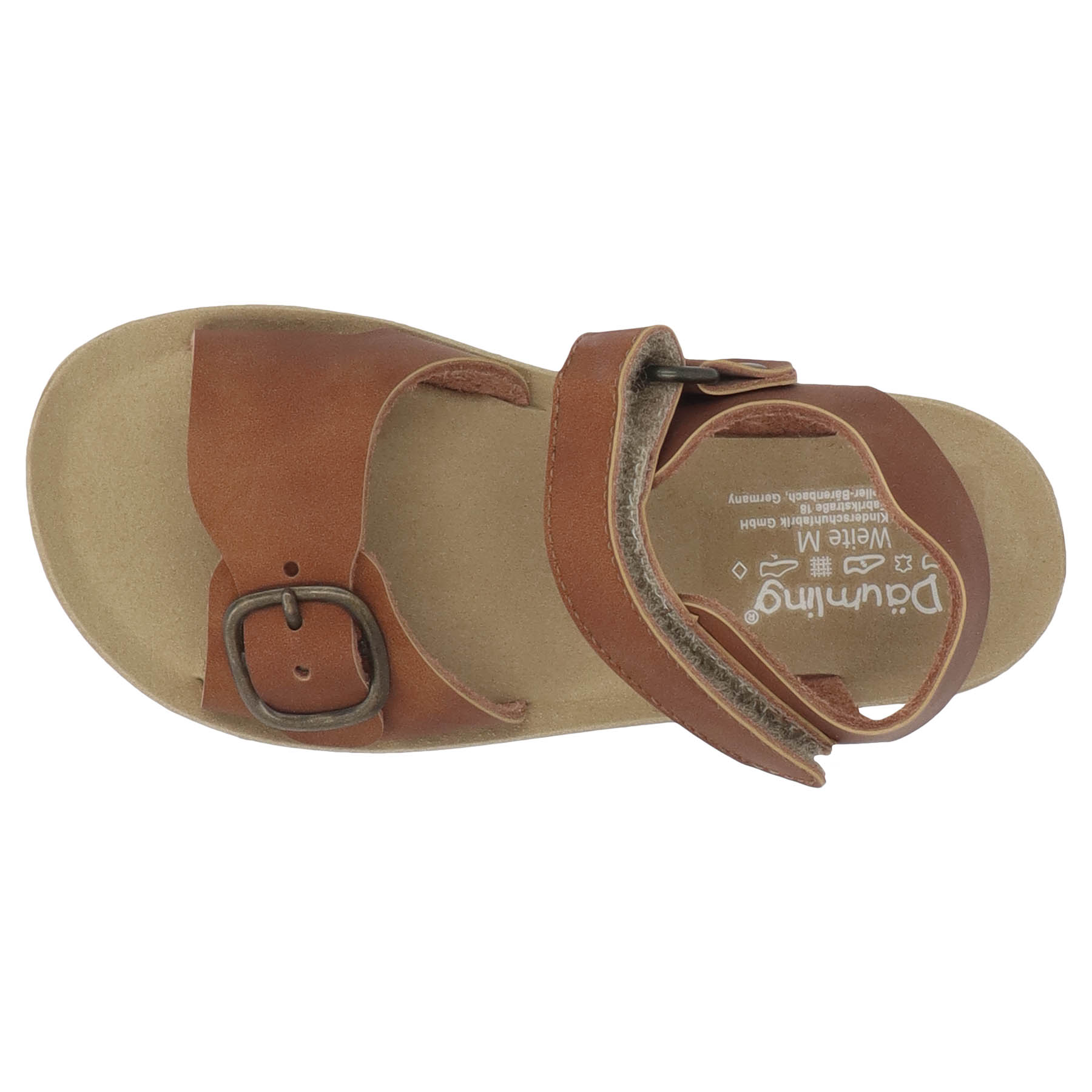 braune sandale draufsicht