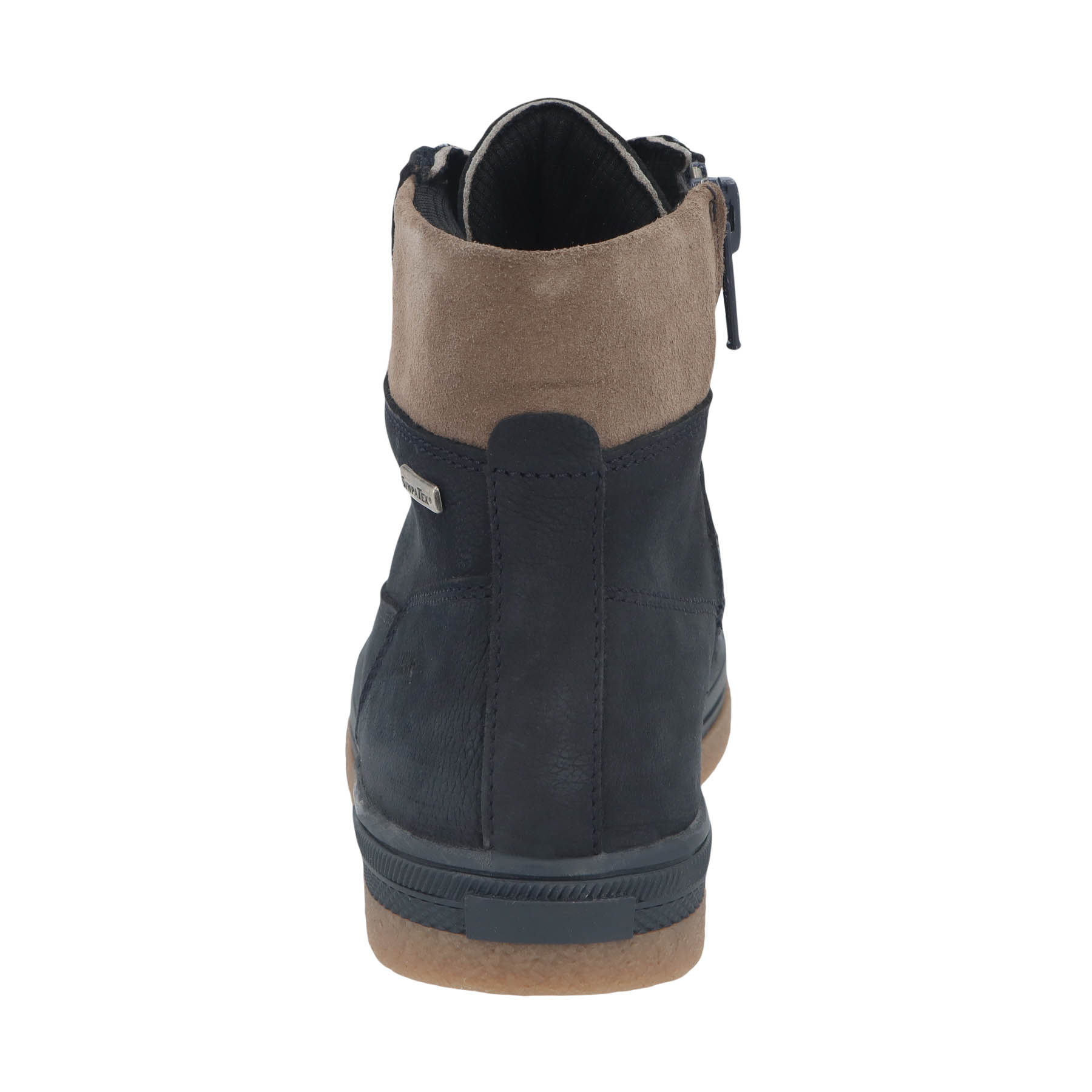 blaue mid cut hinteransicht