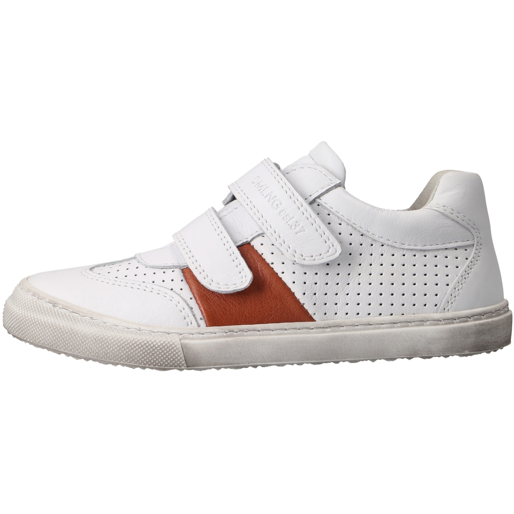 weiße halbschuh seitenansicht links