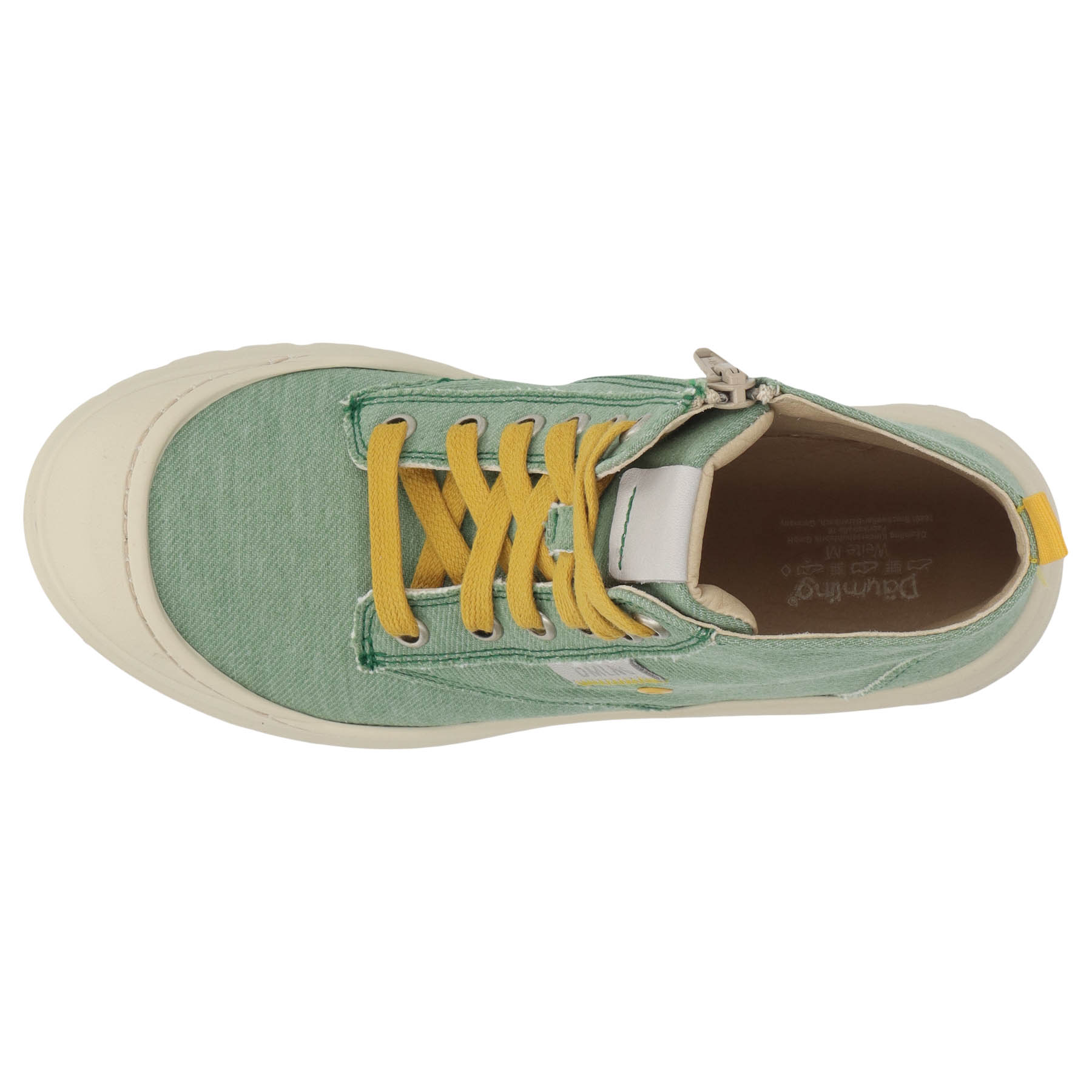 grüne stiefeletten draufsicht