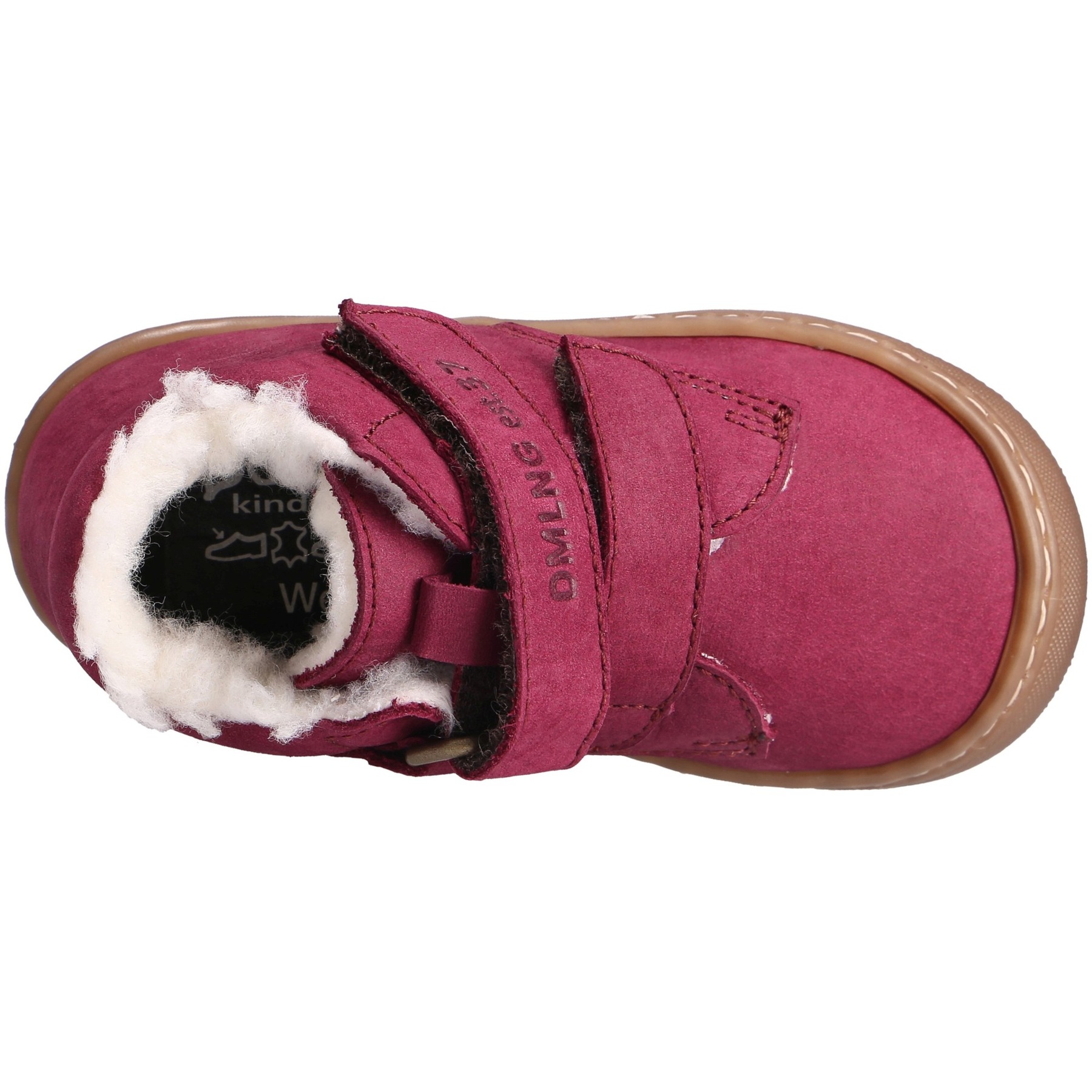 rote lauflernschuhe draufsicht