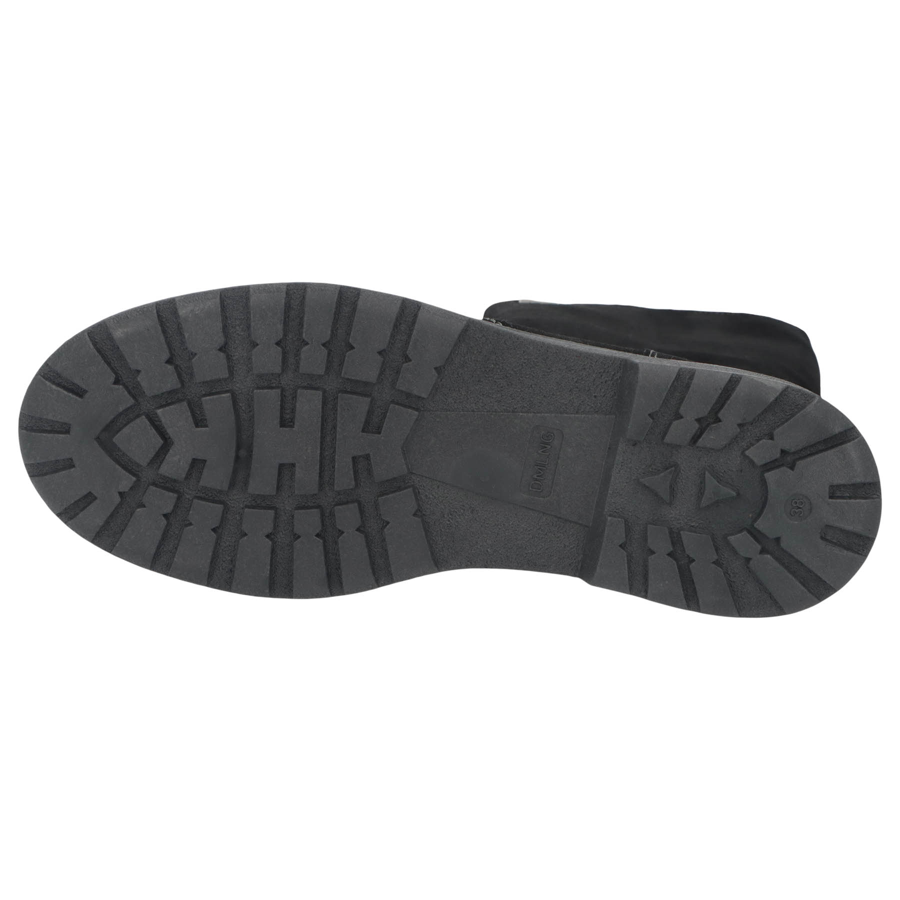 schwarze stiefel sohlenansicht