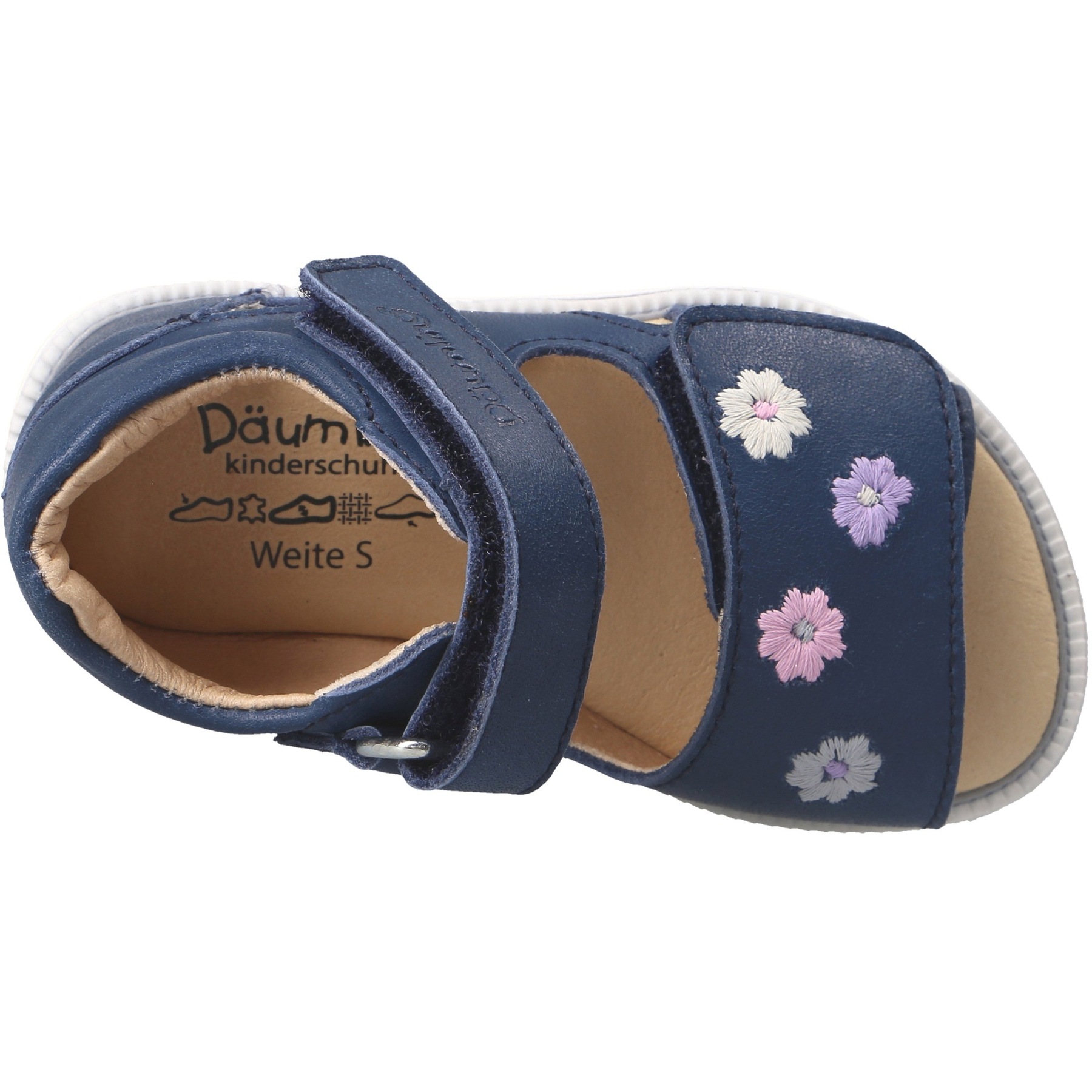 blaue miniletten draufsicht