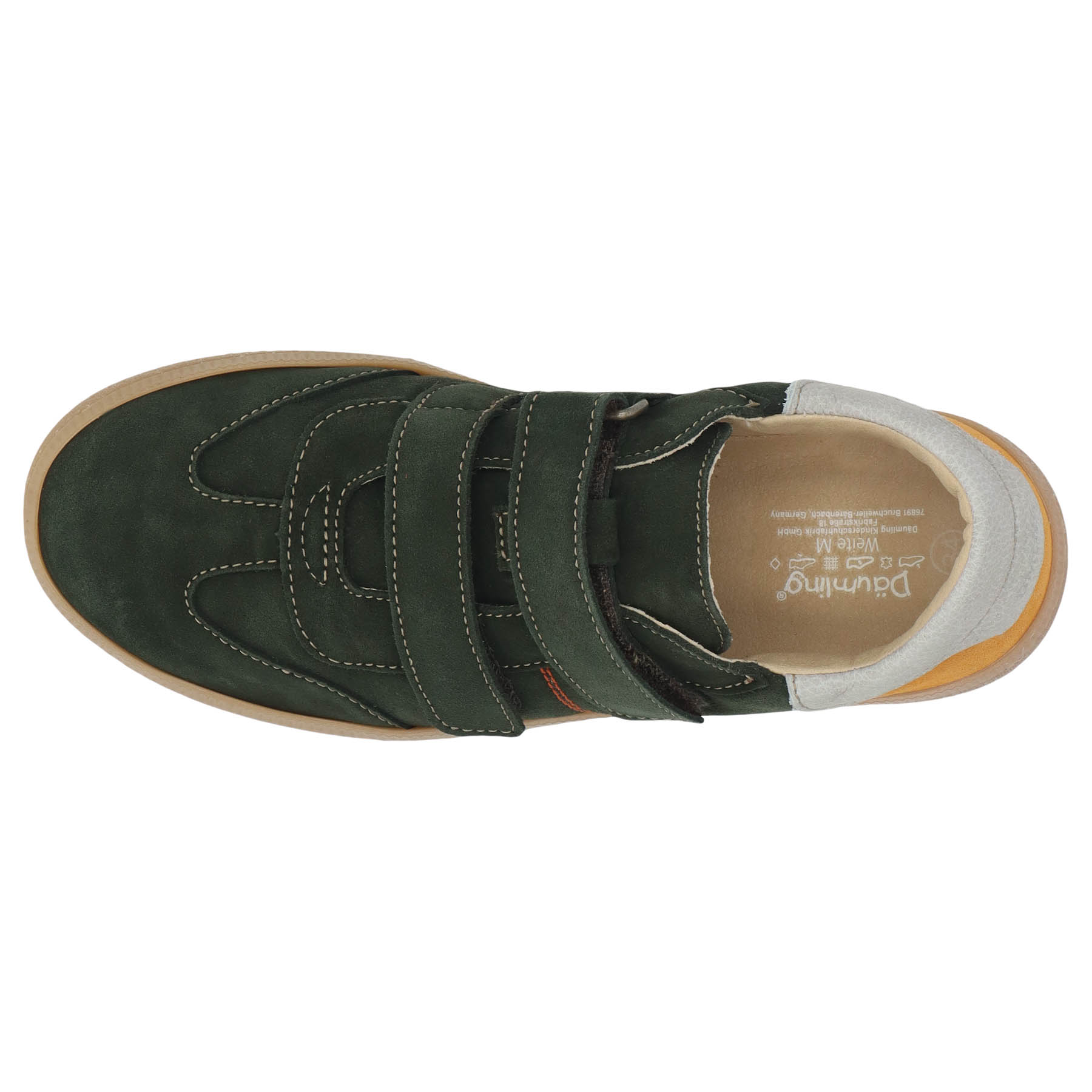 grüne sneaker draufsicht