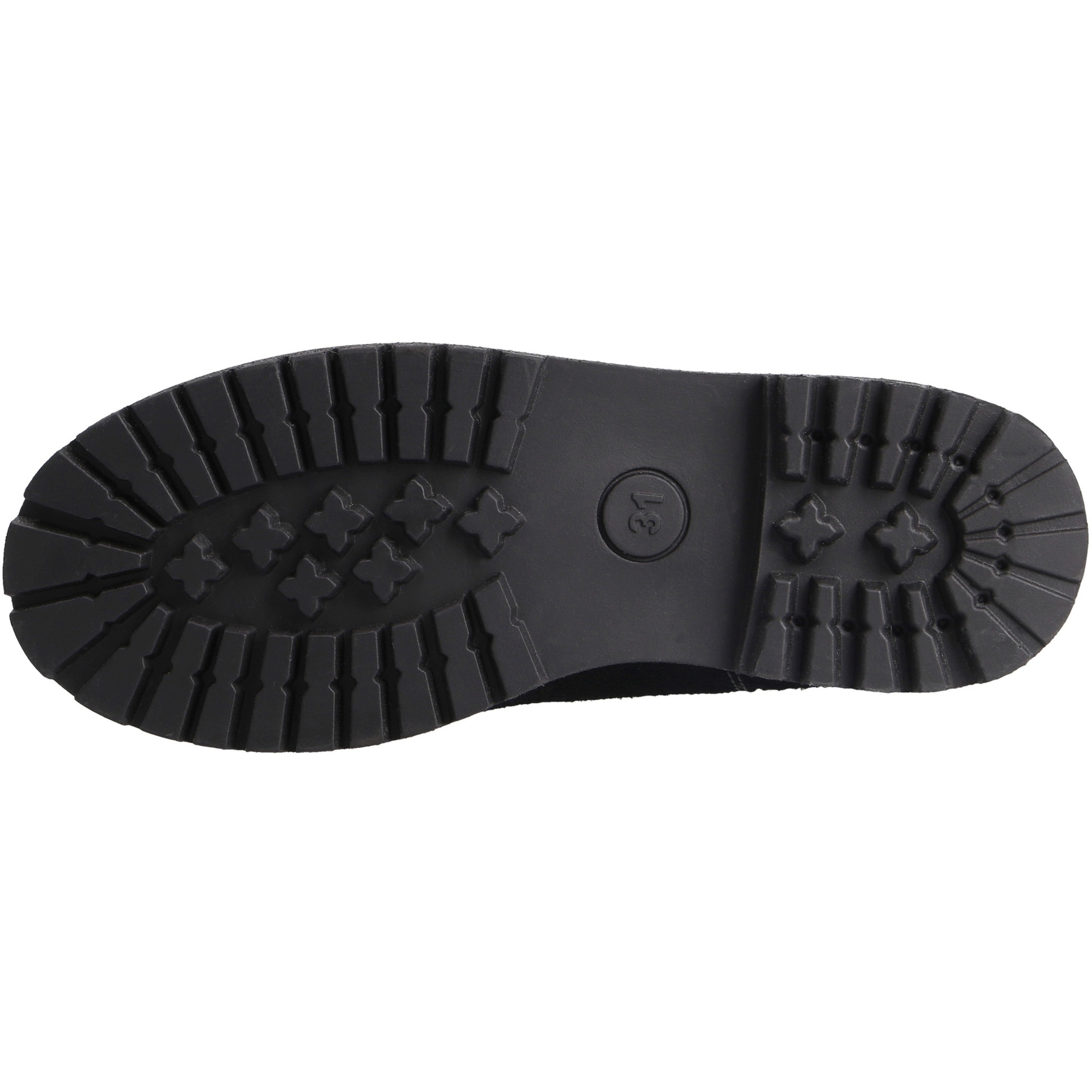 schwarze stiefeletten sohlenansicht