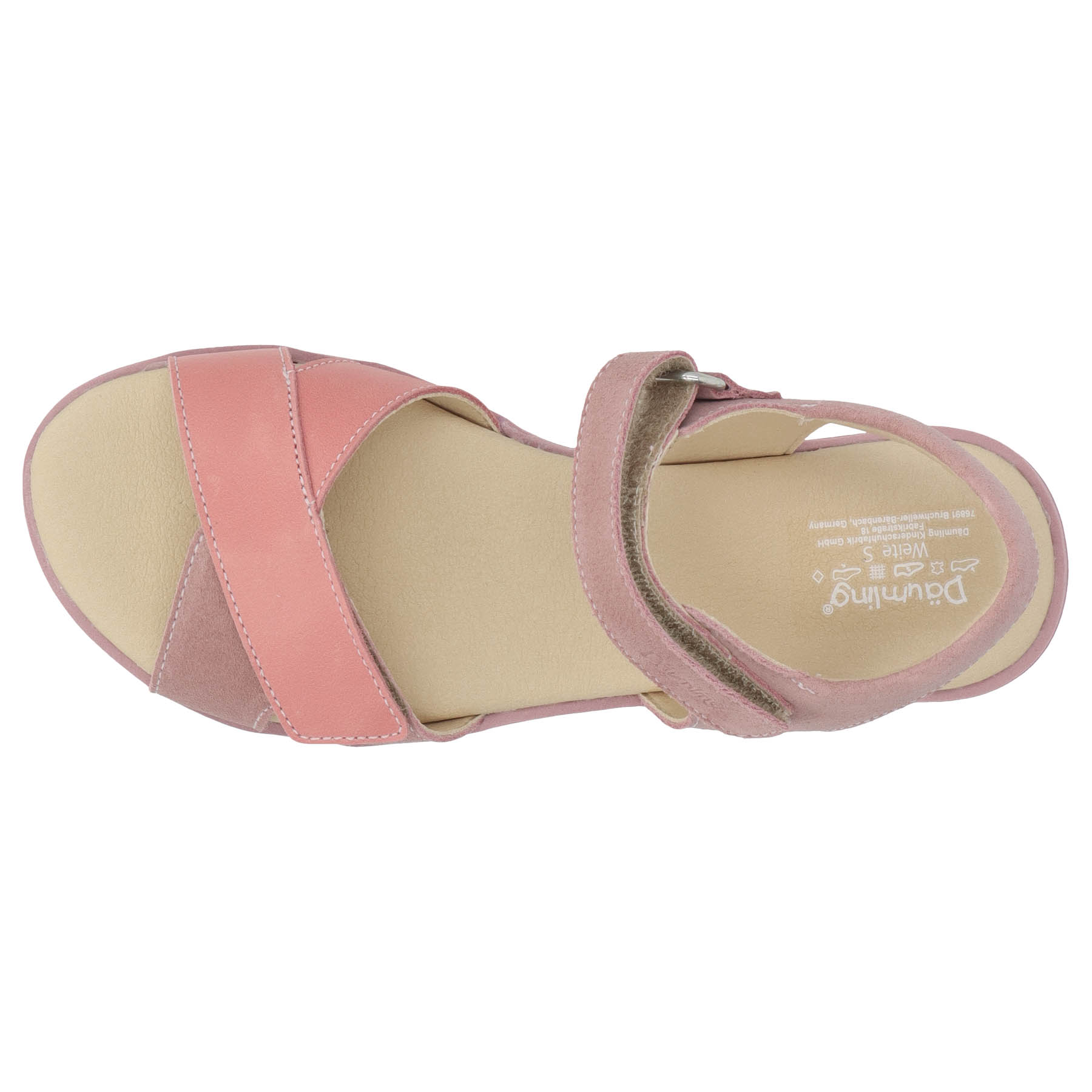 rote sandale draufsicht