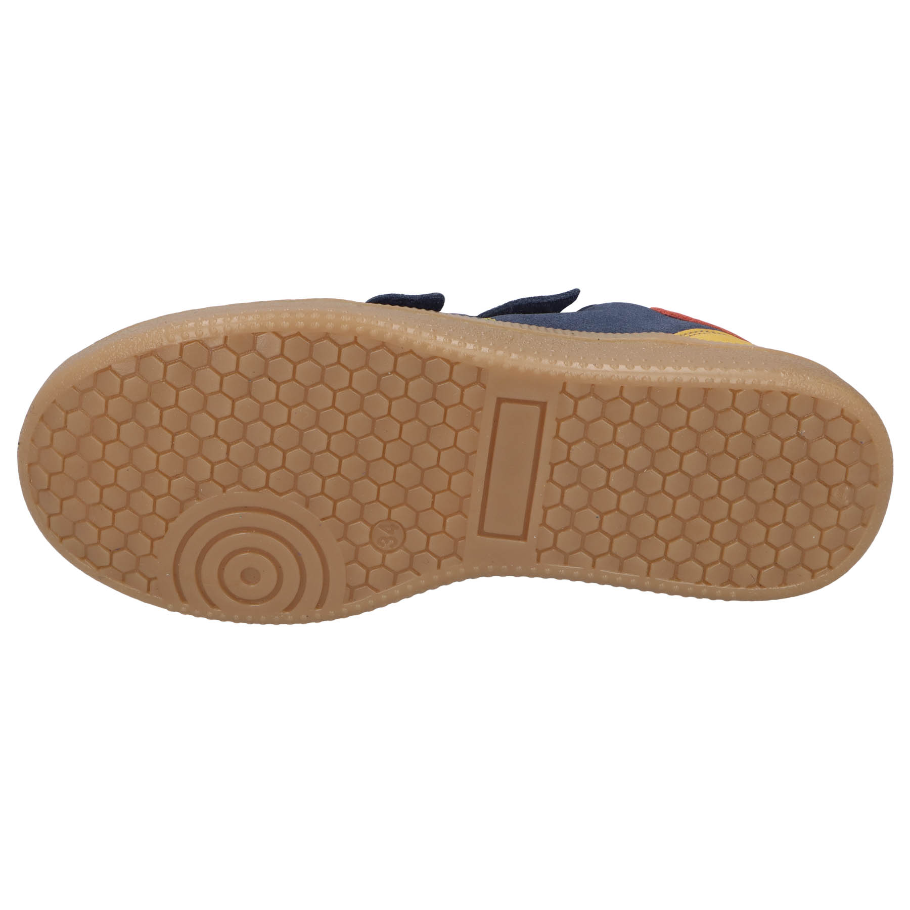 blaue sneaker sohlenansicht