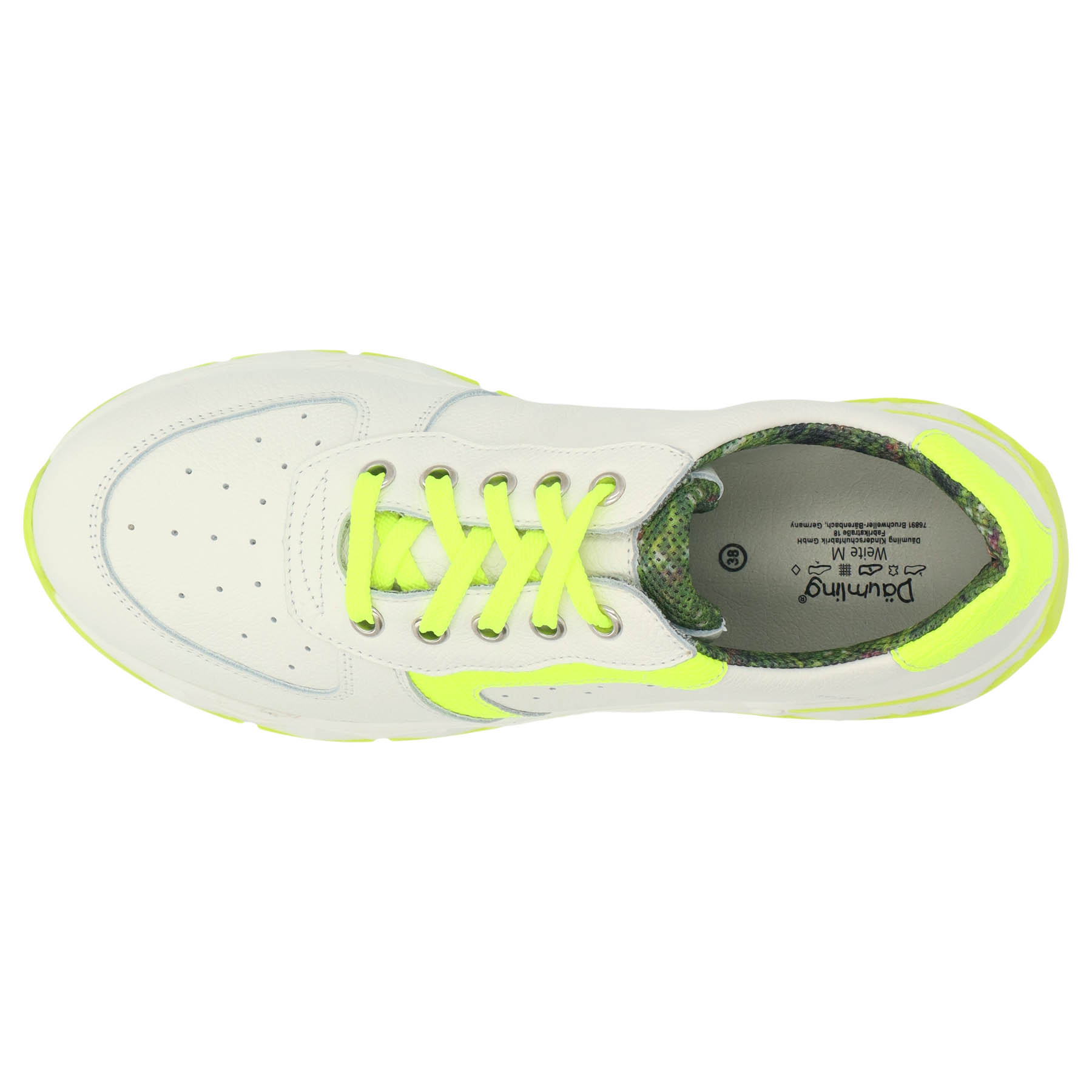 weiße sneaker draufsicht