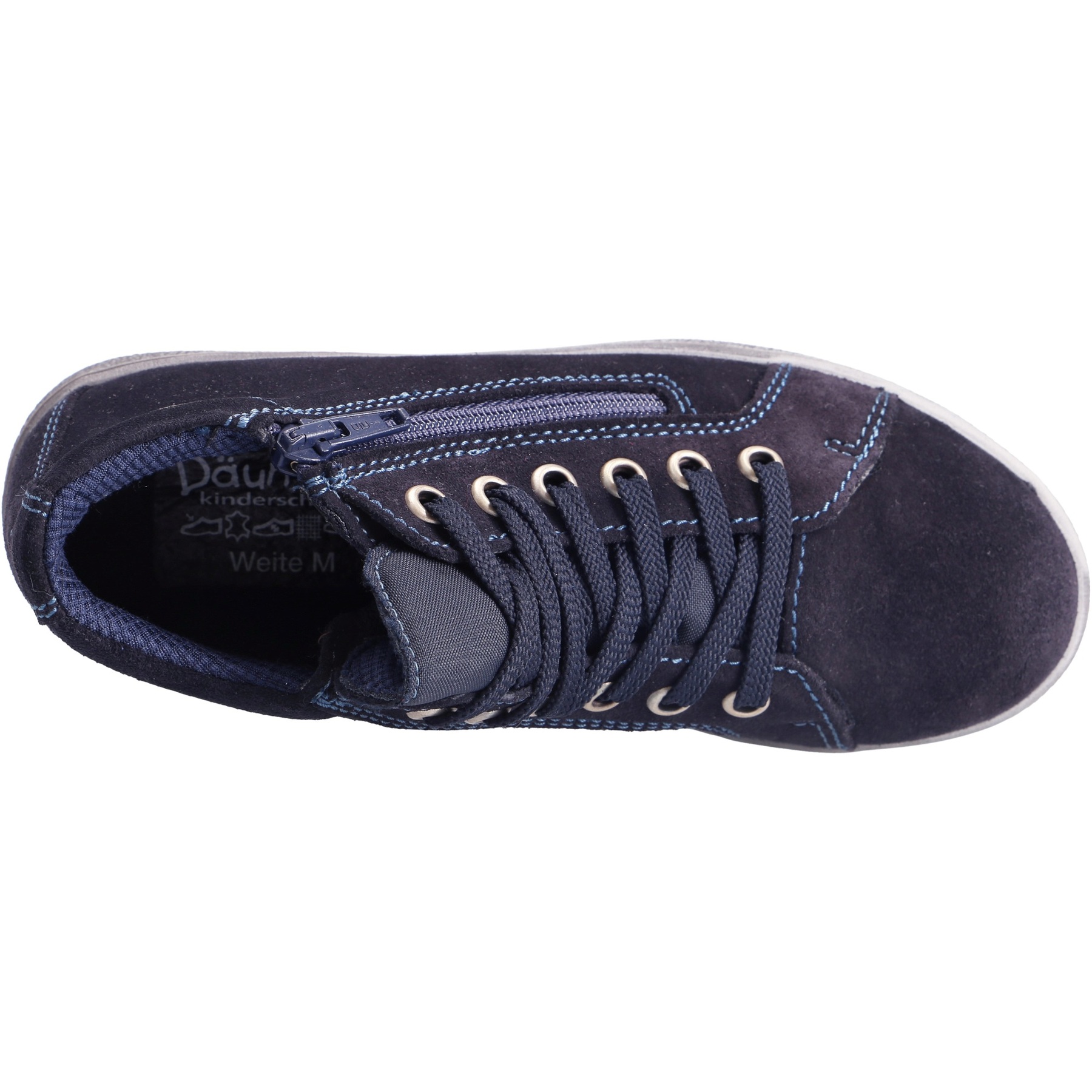 blaue mid cut draufsicht