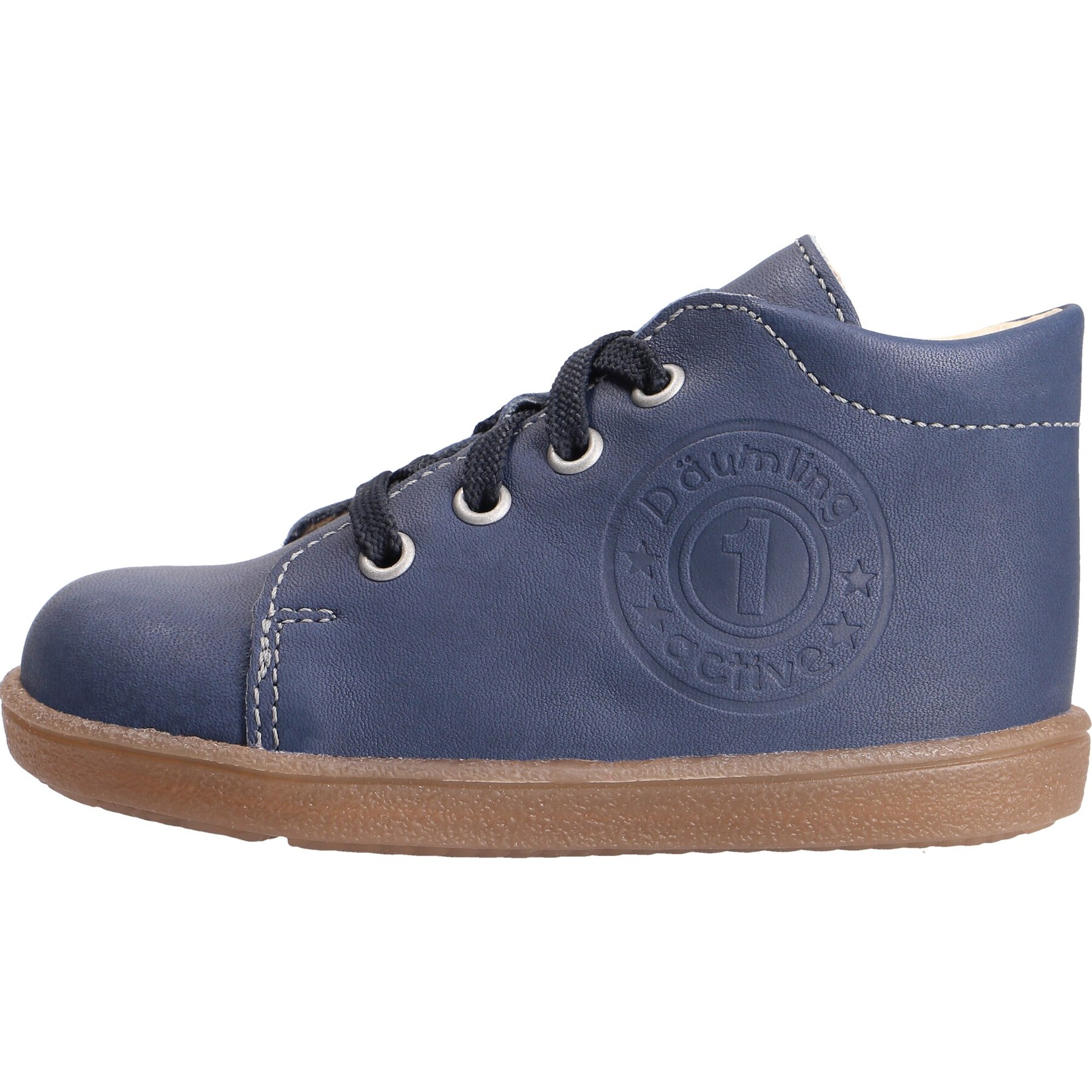 blaue lauflernschuhe seitenansicht links