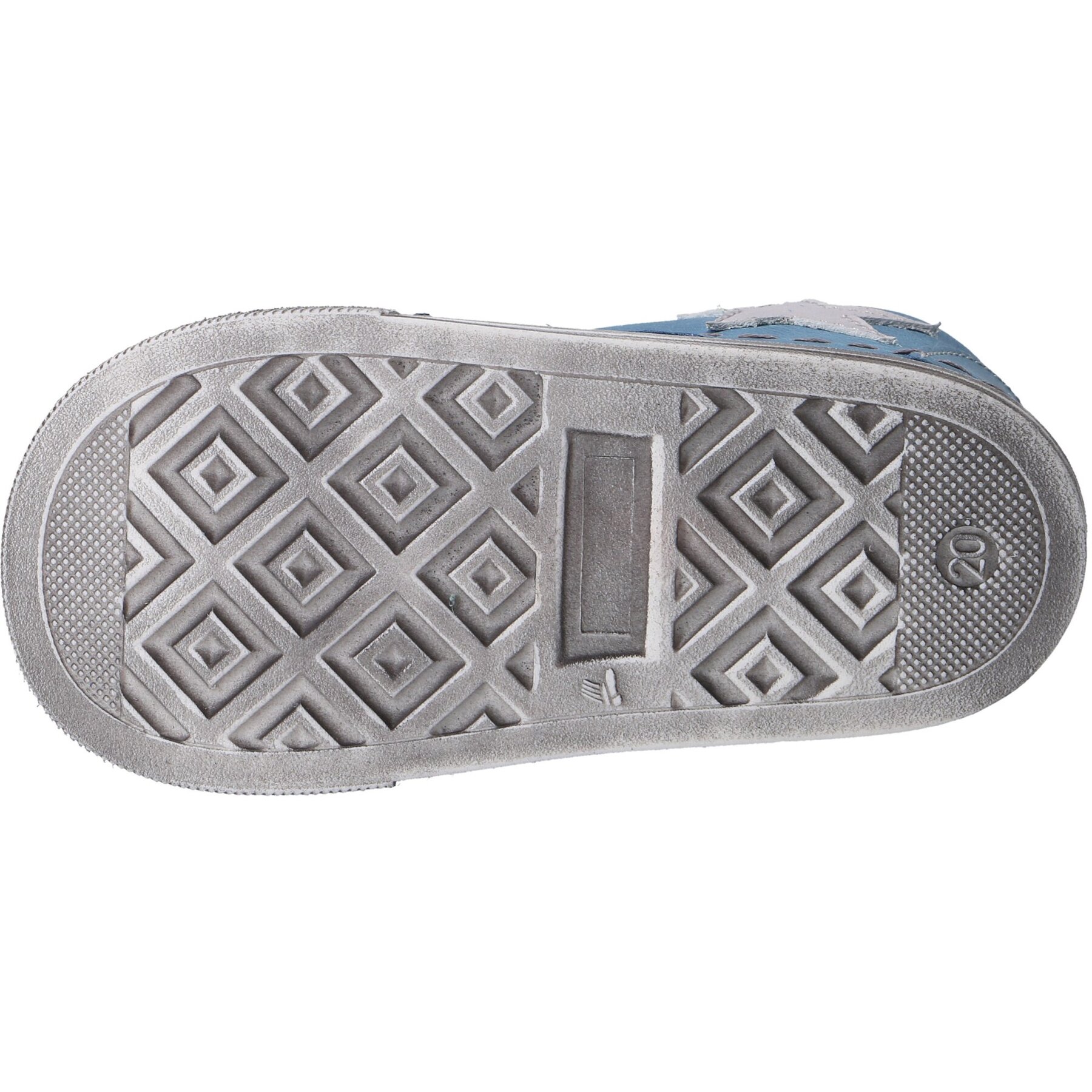 blaue lauflernschuhe sohlenansicht