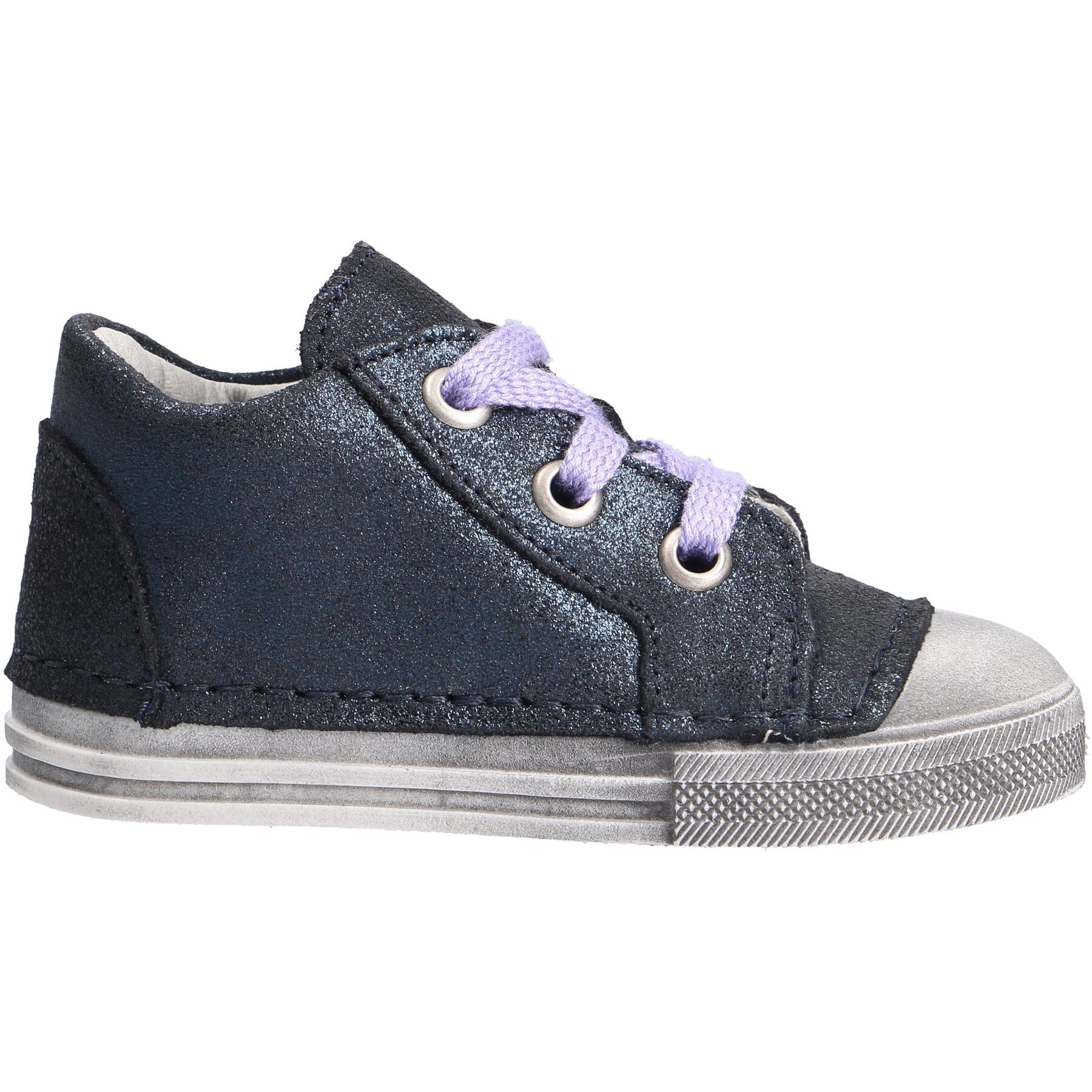 blaue lauflernschuhe seitenansicht rechts