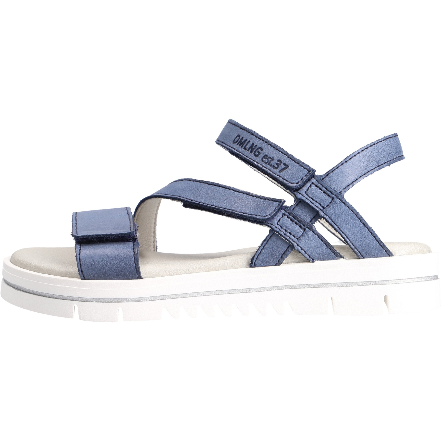 blaue sandale seitenansicht links