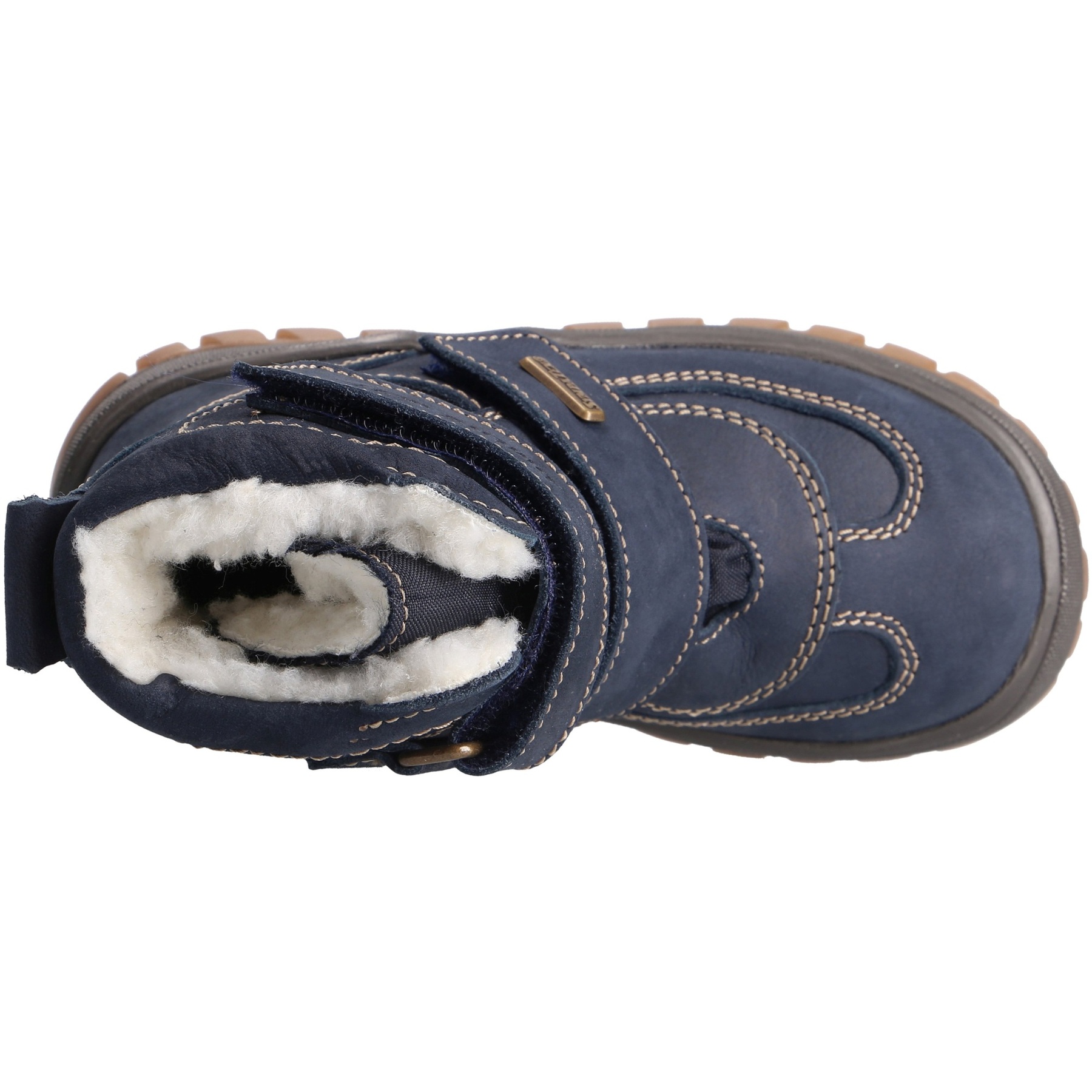 blaue stiefeletten draufsicht