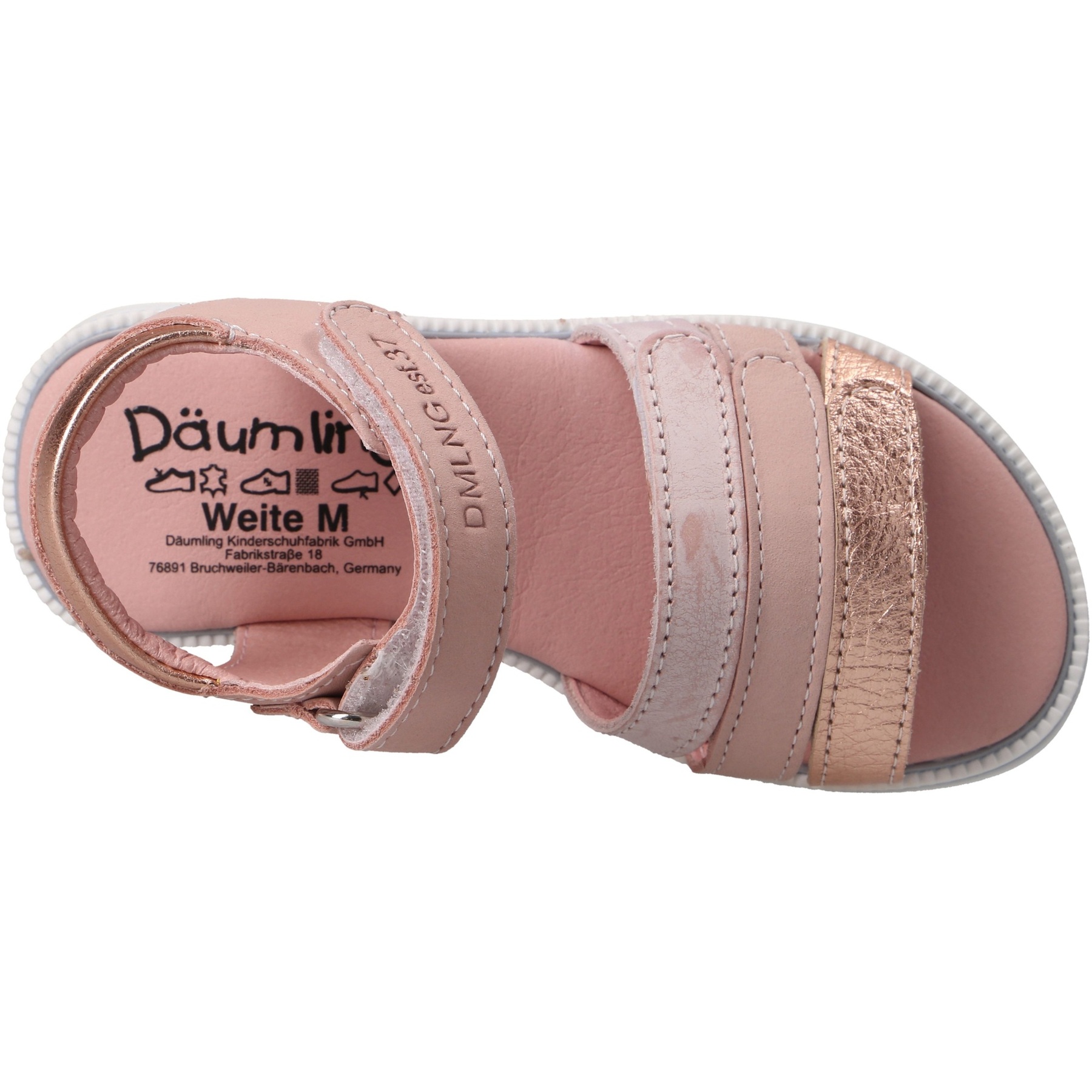 rote sandale draufsicht