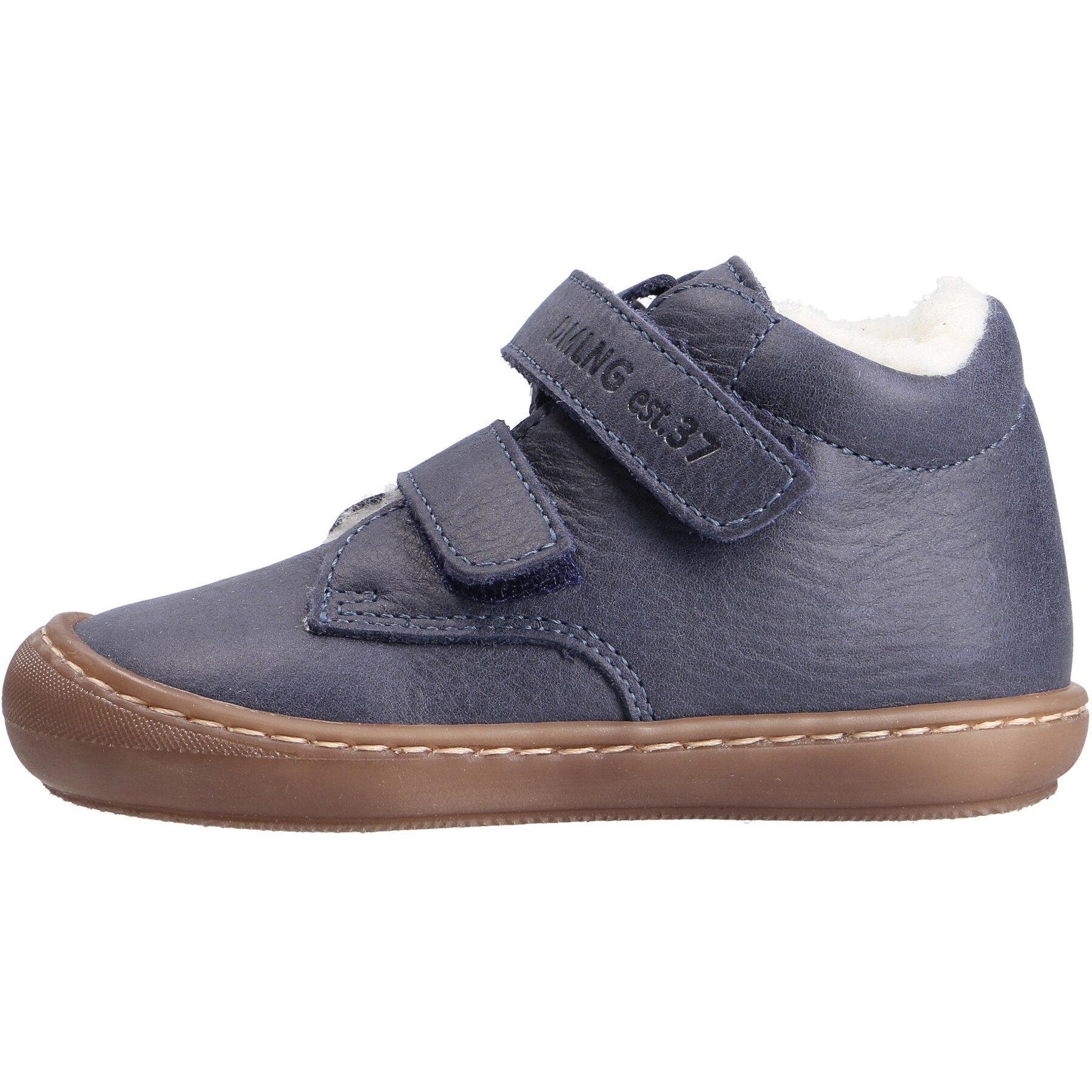 blaue lauflernschuhe seitenansicht links