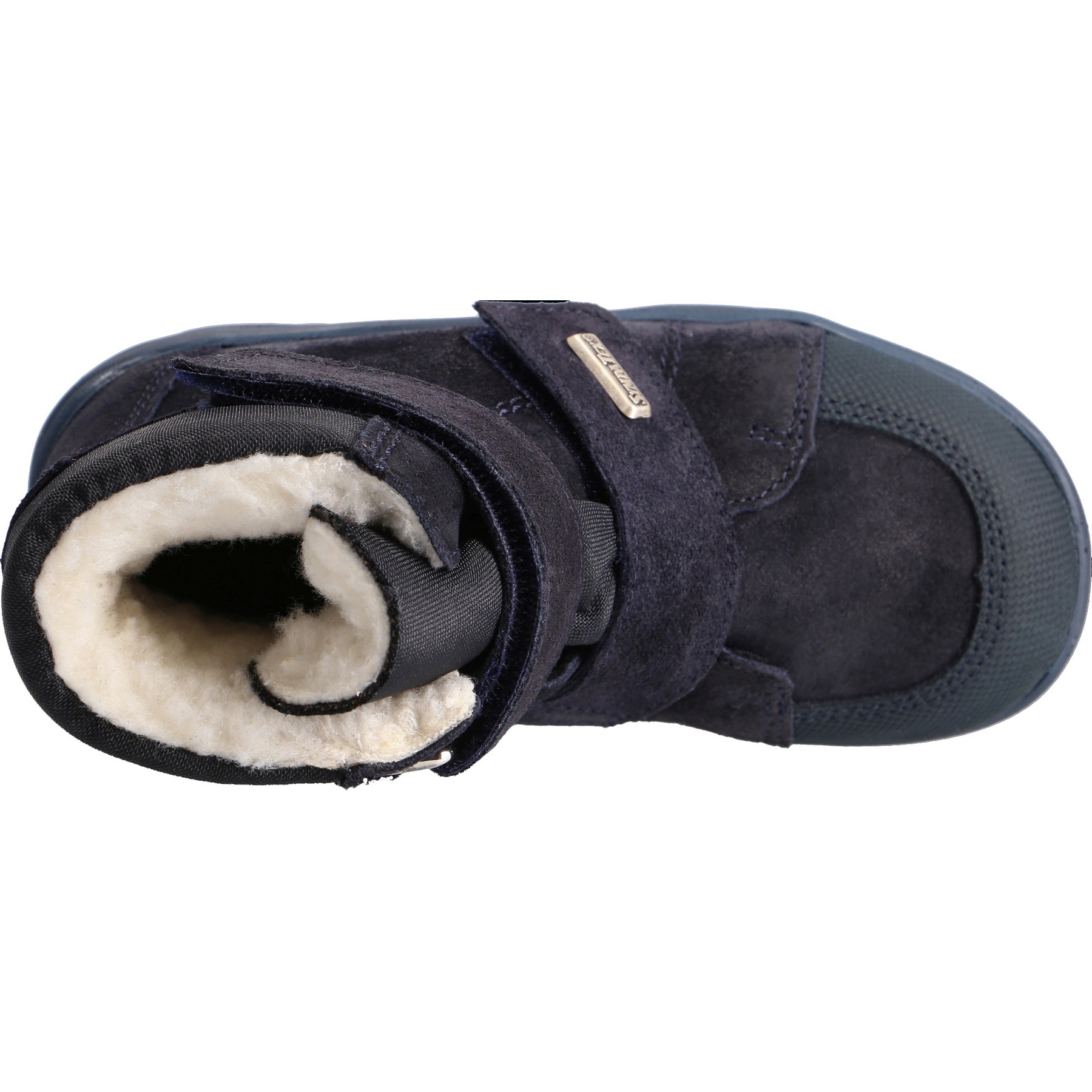 blaue stiefeletten draufsicht