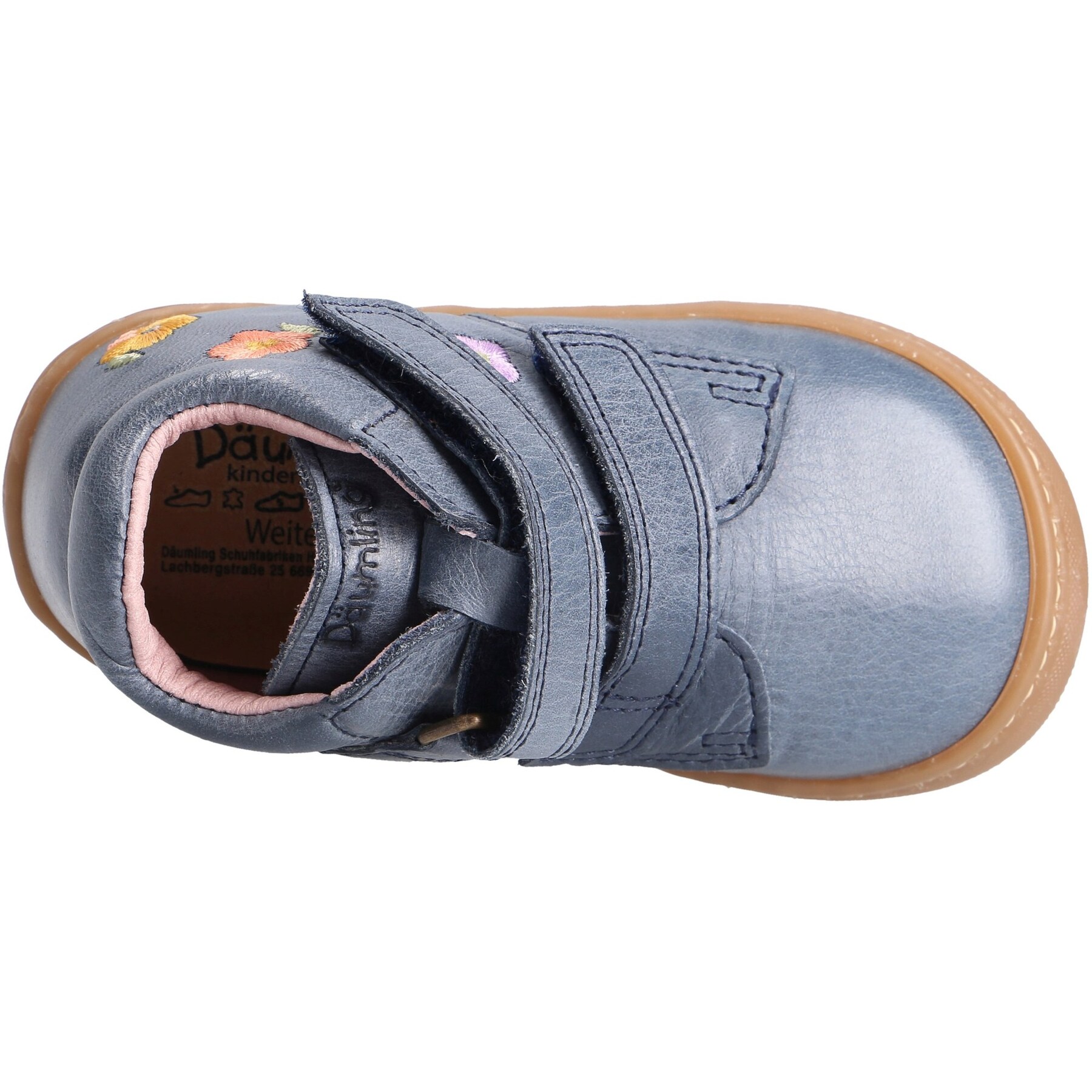 blaue lauflernschuhe draufsicht