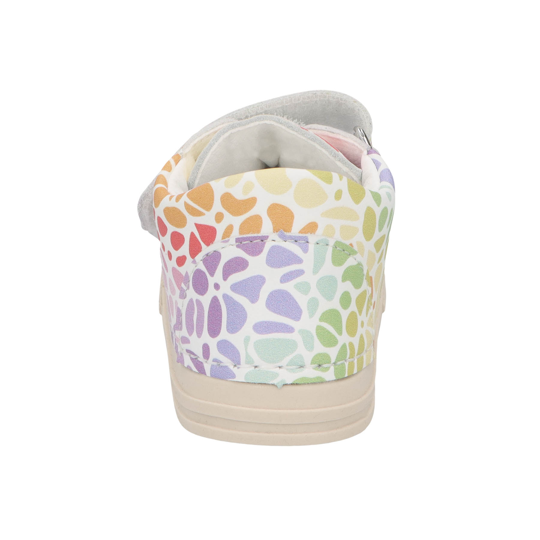 mehrfarbige lauflernschuhe hinteransicht