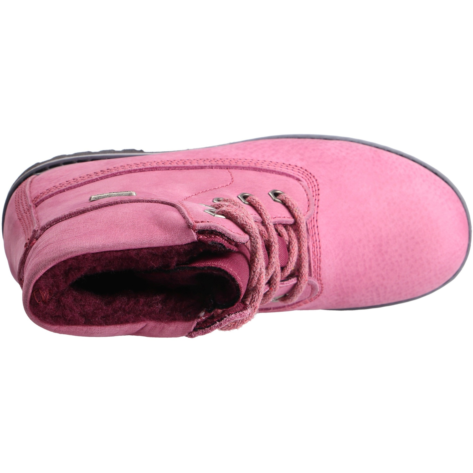 rote stiefeletten draufsicht