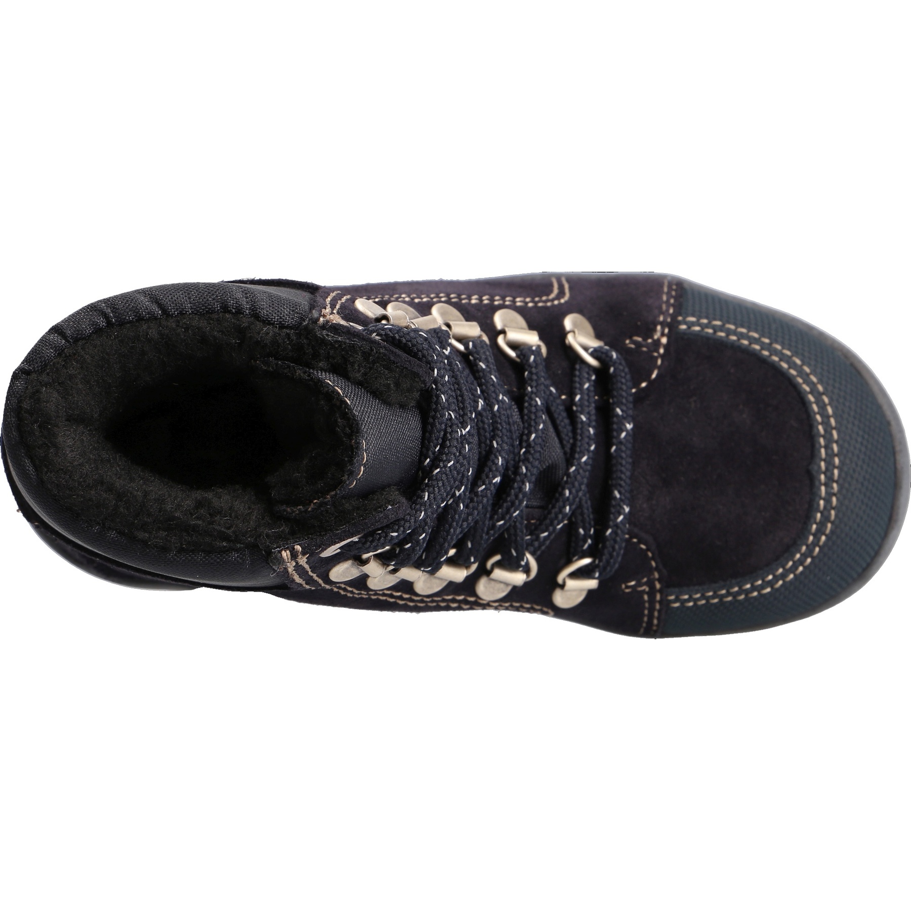 blaue stiefeletten draufsicht