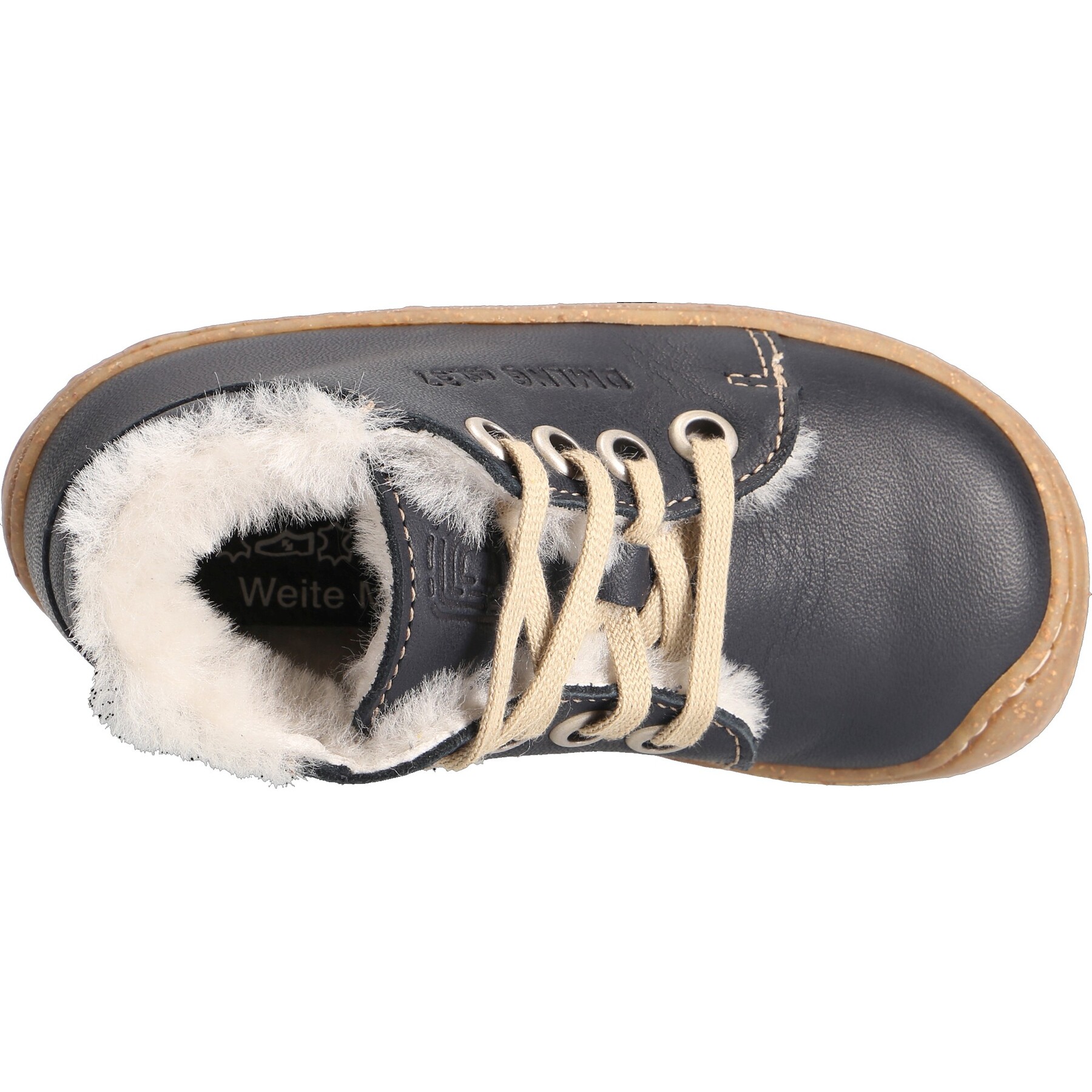 blaue lauflernschuhe draufsicht