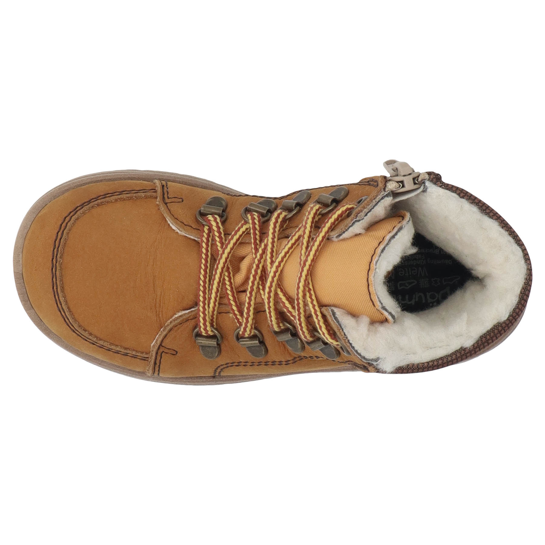 braune stiefeletten draufsicht