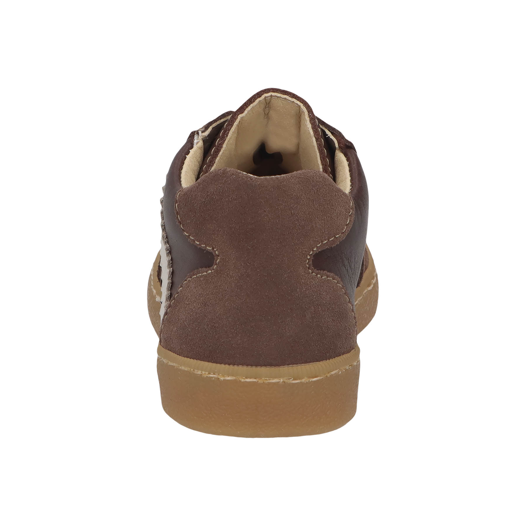 braune lauflernschuhe hinteransicht