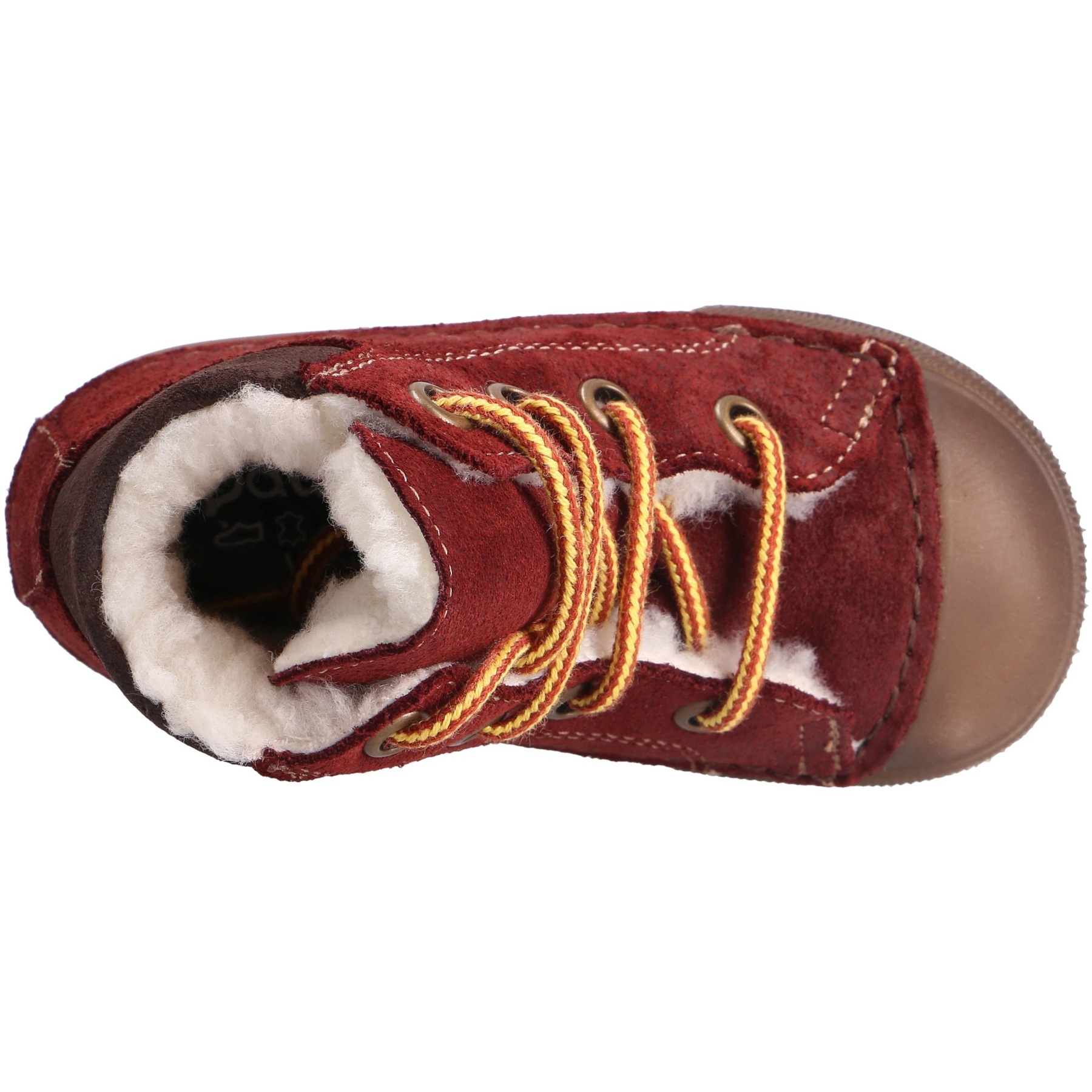 mehrfarbige lauflernschuhe draufsicht