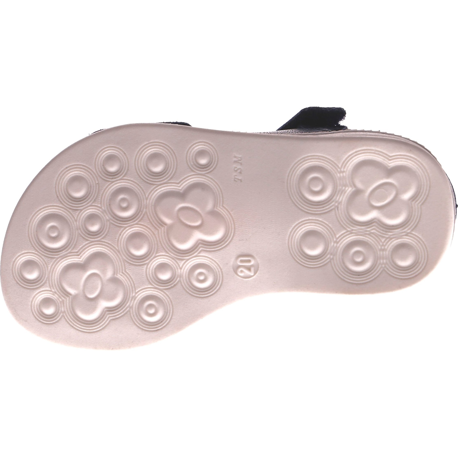 blaue miniletten sohlenansicht