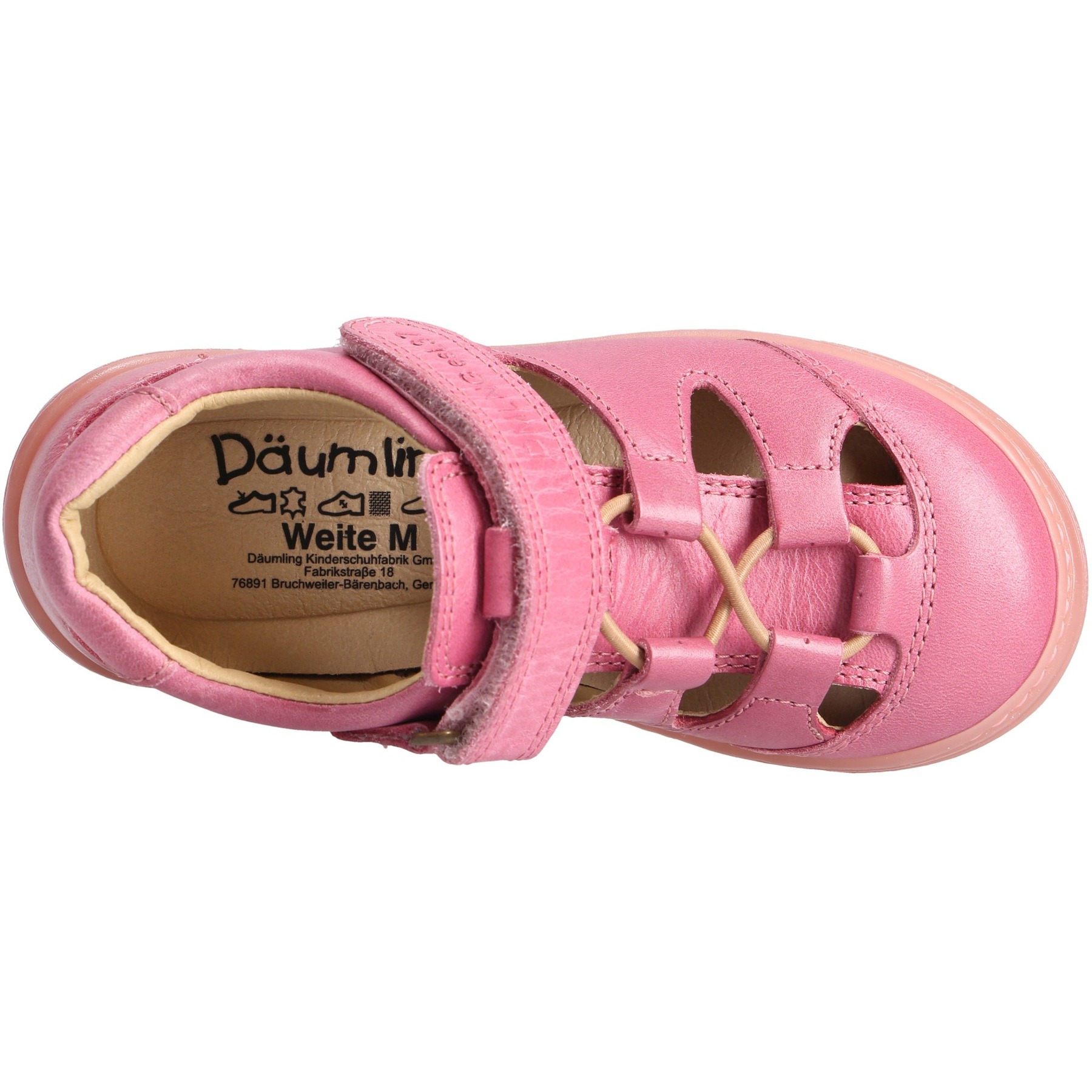 rote halbschuh draufsicht