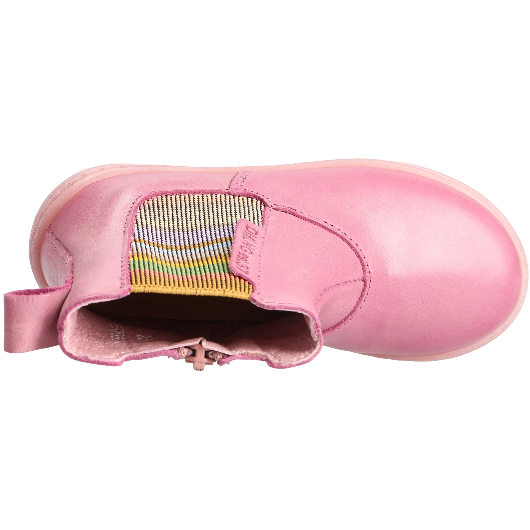 rote stiefel draufsicht