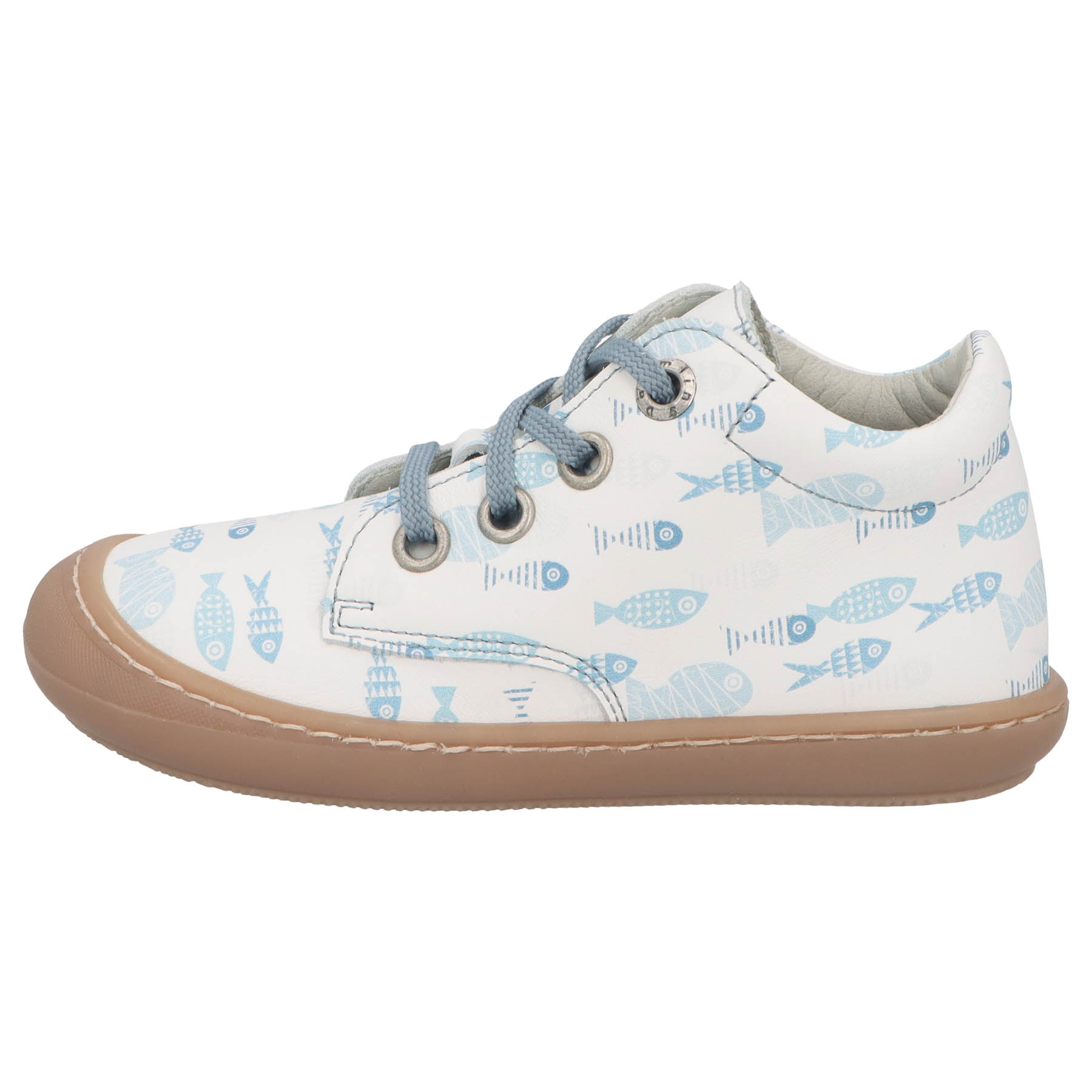 mehrfarbige lauflernschuhe seitenansicht links