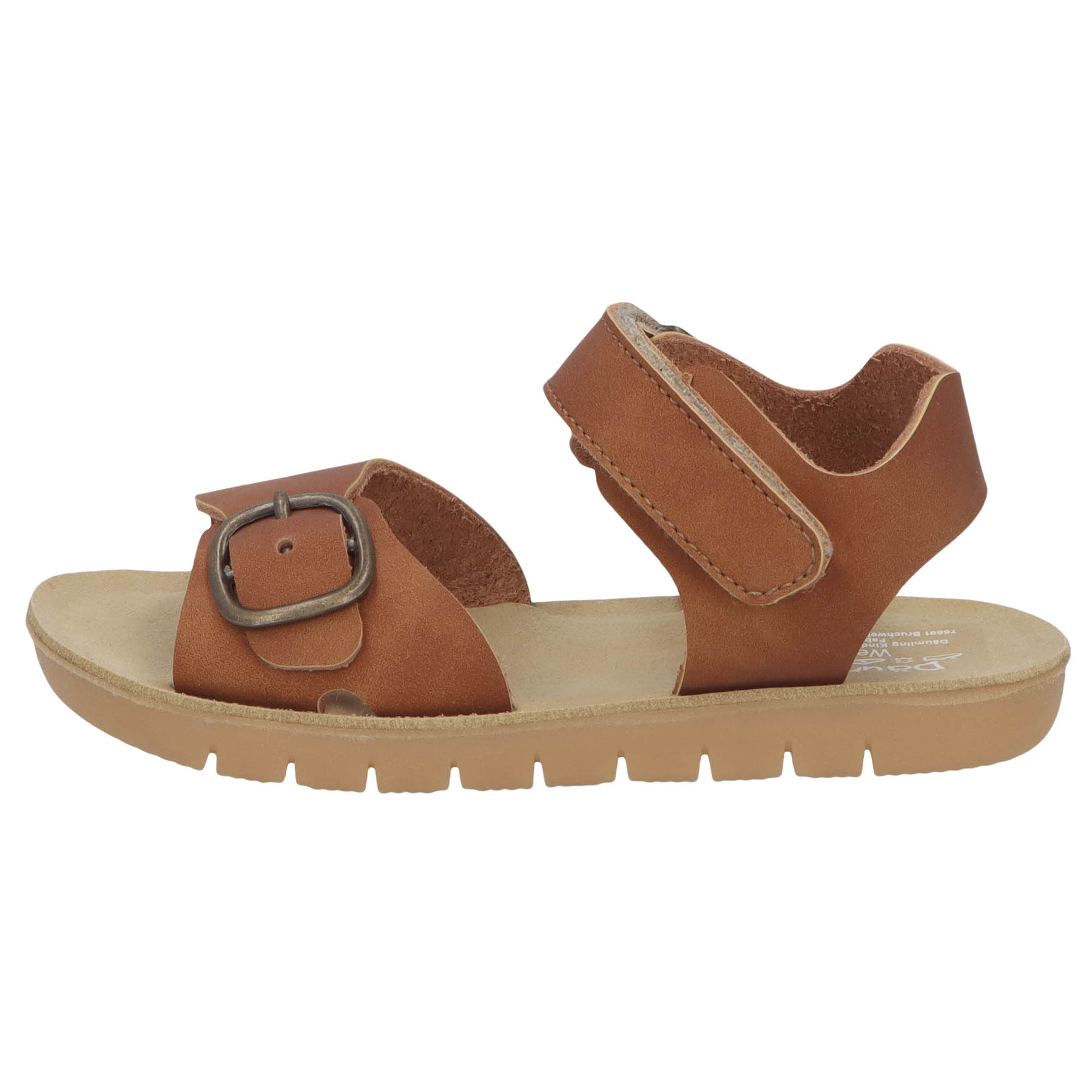 braune sandale seitenansicht links