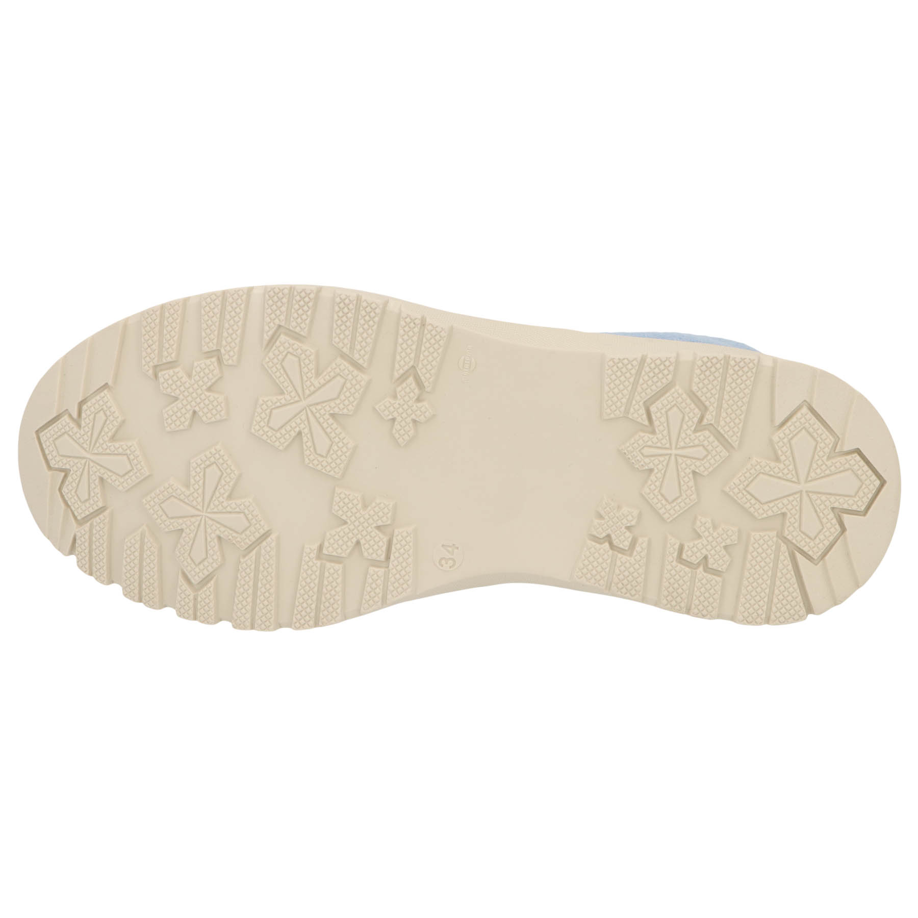 blaue stiefeletten sohlenansicht