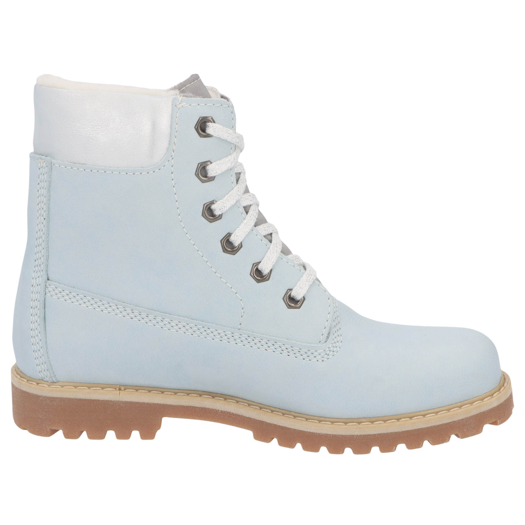 blaue stiefeletten seitenansicht rechts