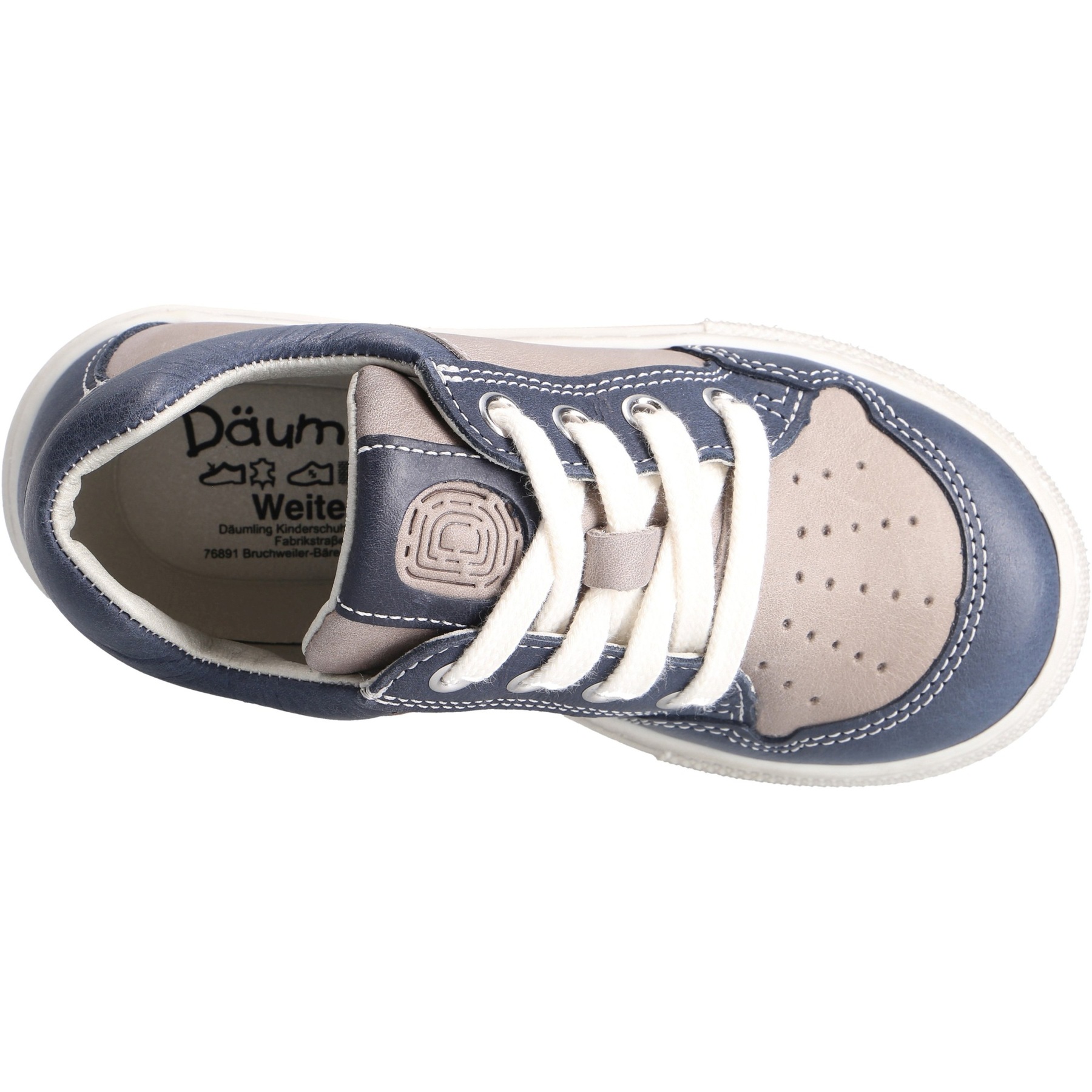 blaue mid cut draufsicht