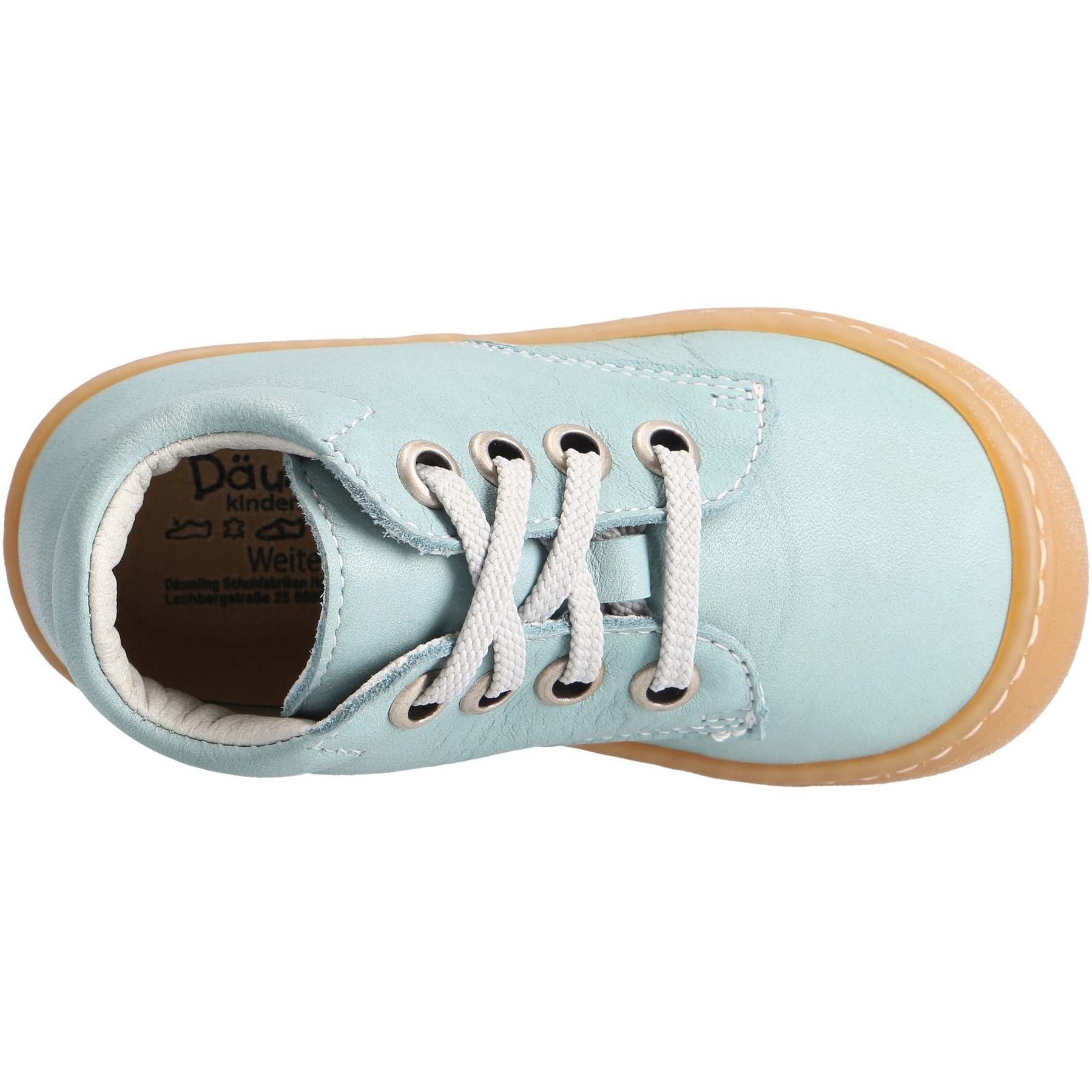 grüne lauflernschuhe draufsicht