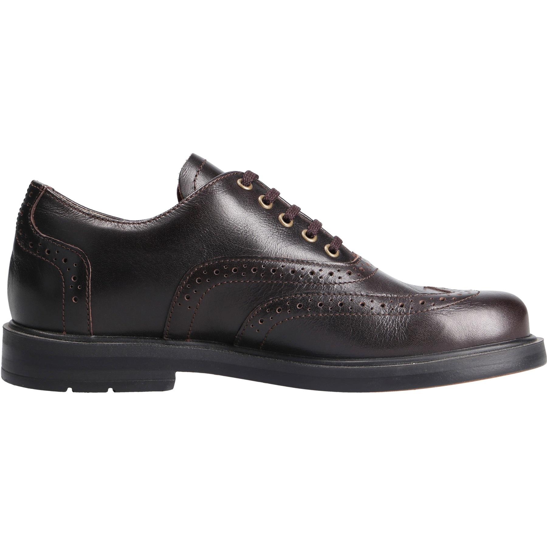 braune halbschuh seitenansicht rechts