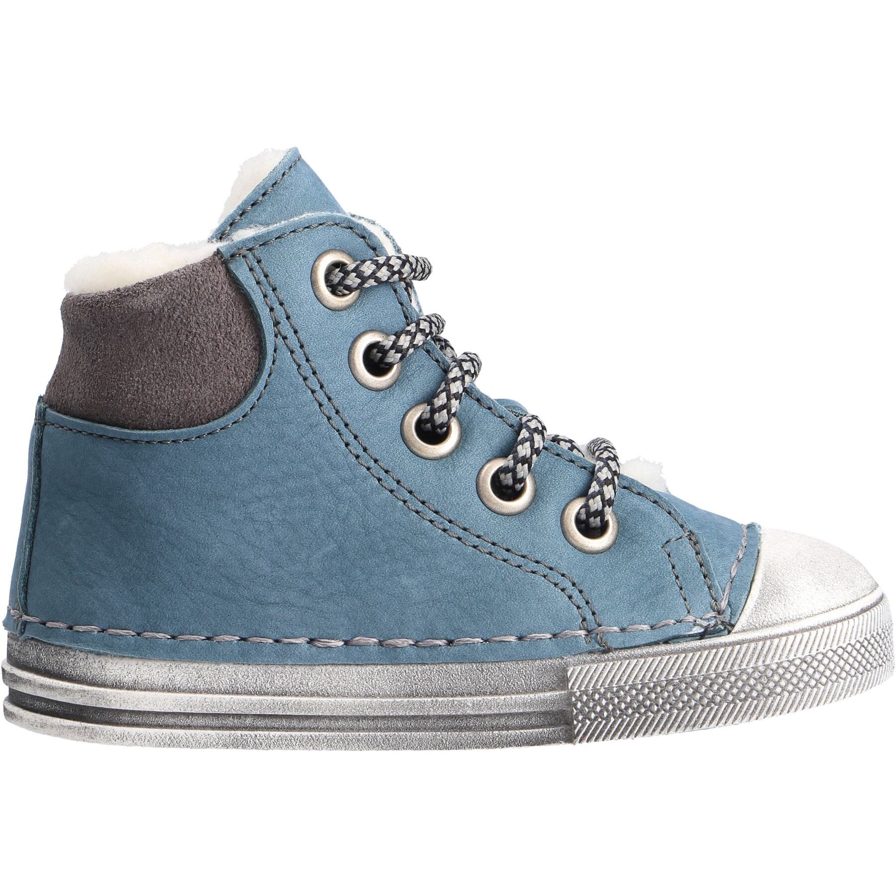 blaue lauflernschuhe seitenansicht rechts