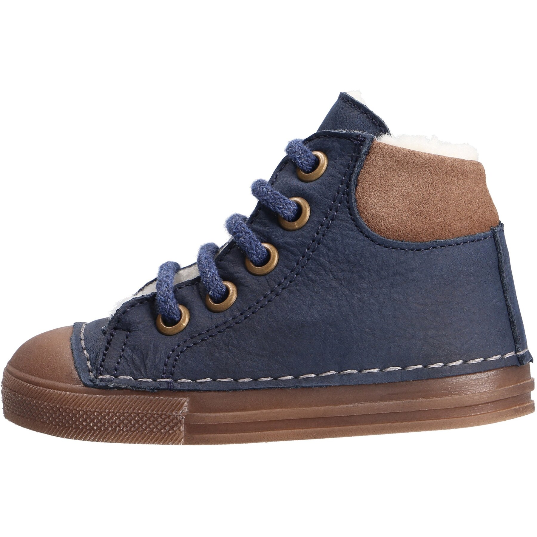 blaue lauflernschuhe seitenansicht links